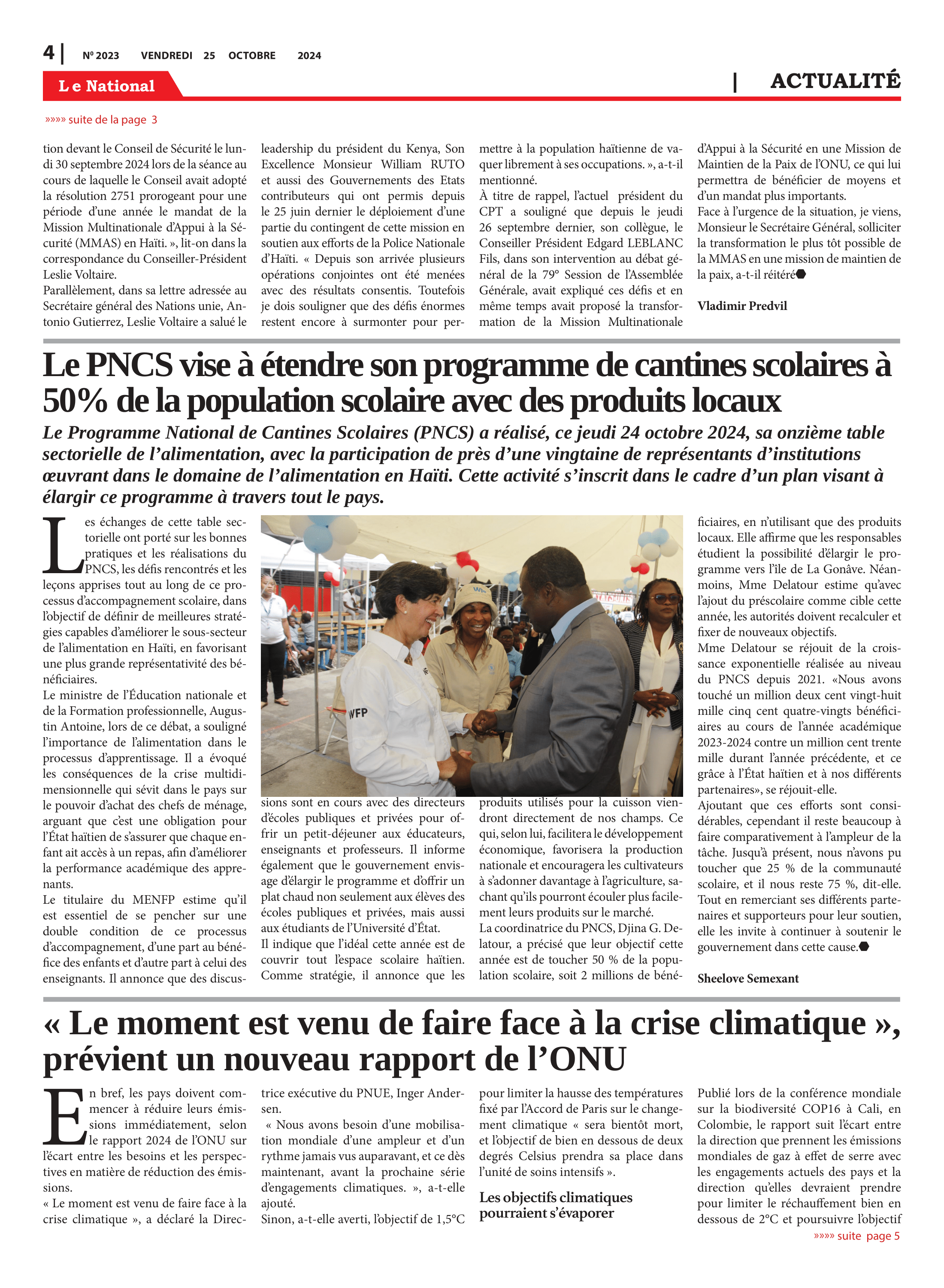 Page 4 de l'édition 2023