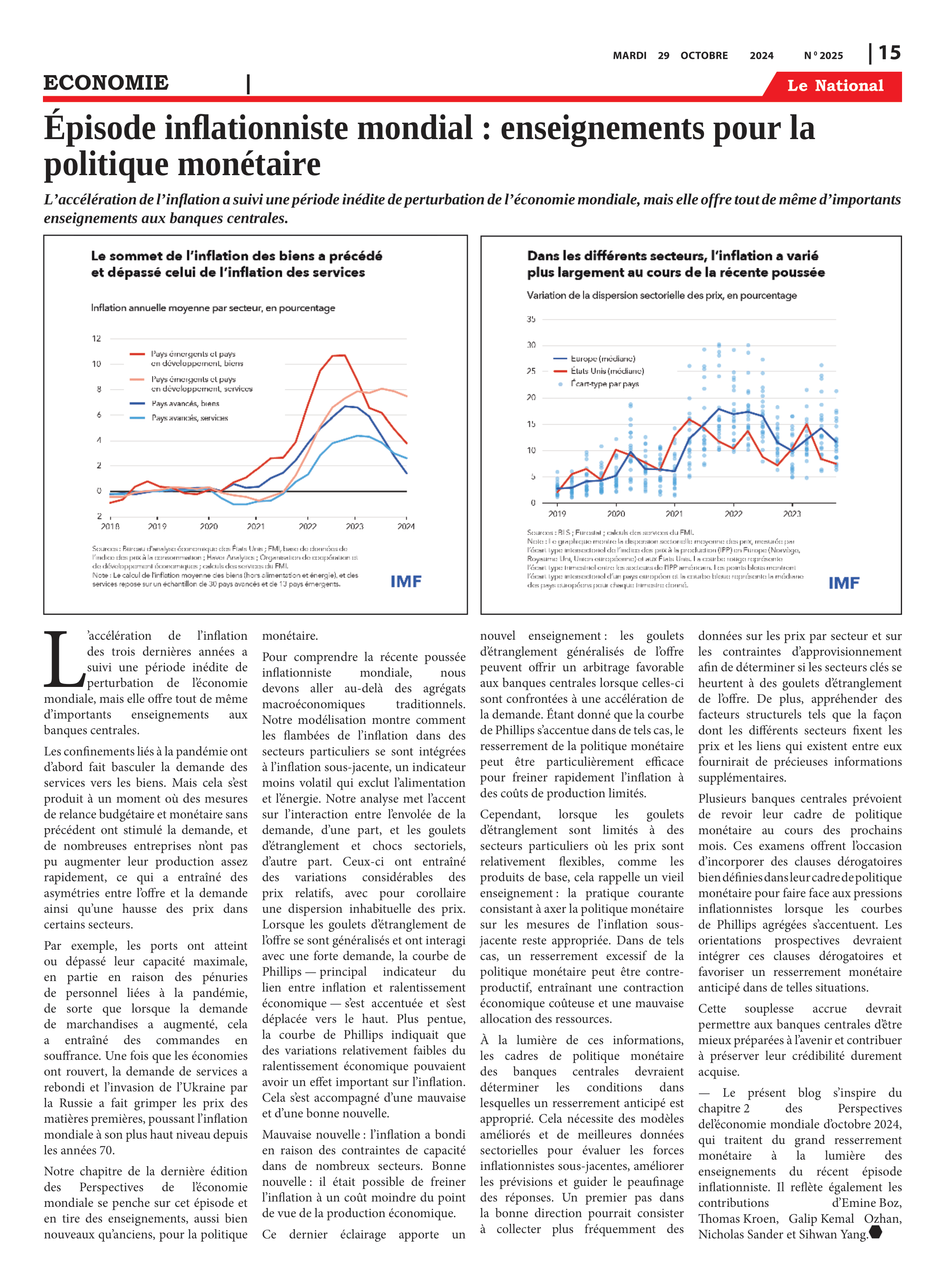 Page 15 de l'édition 2025