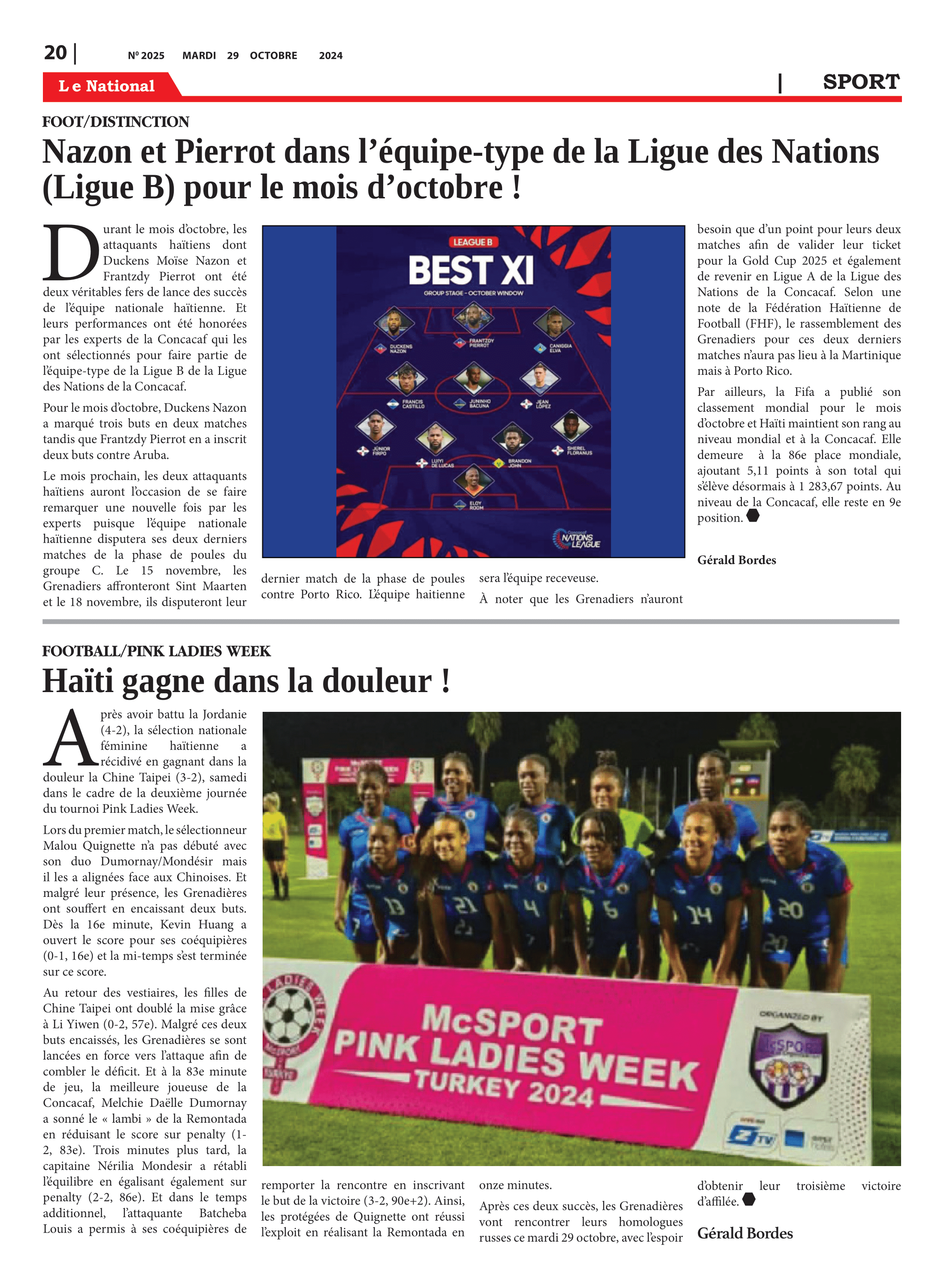 Page 20 de l'édition 2025