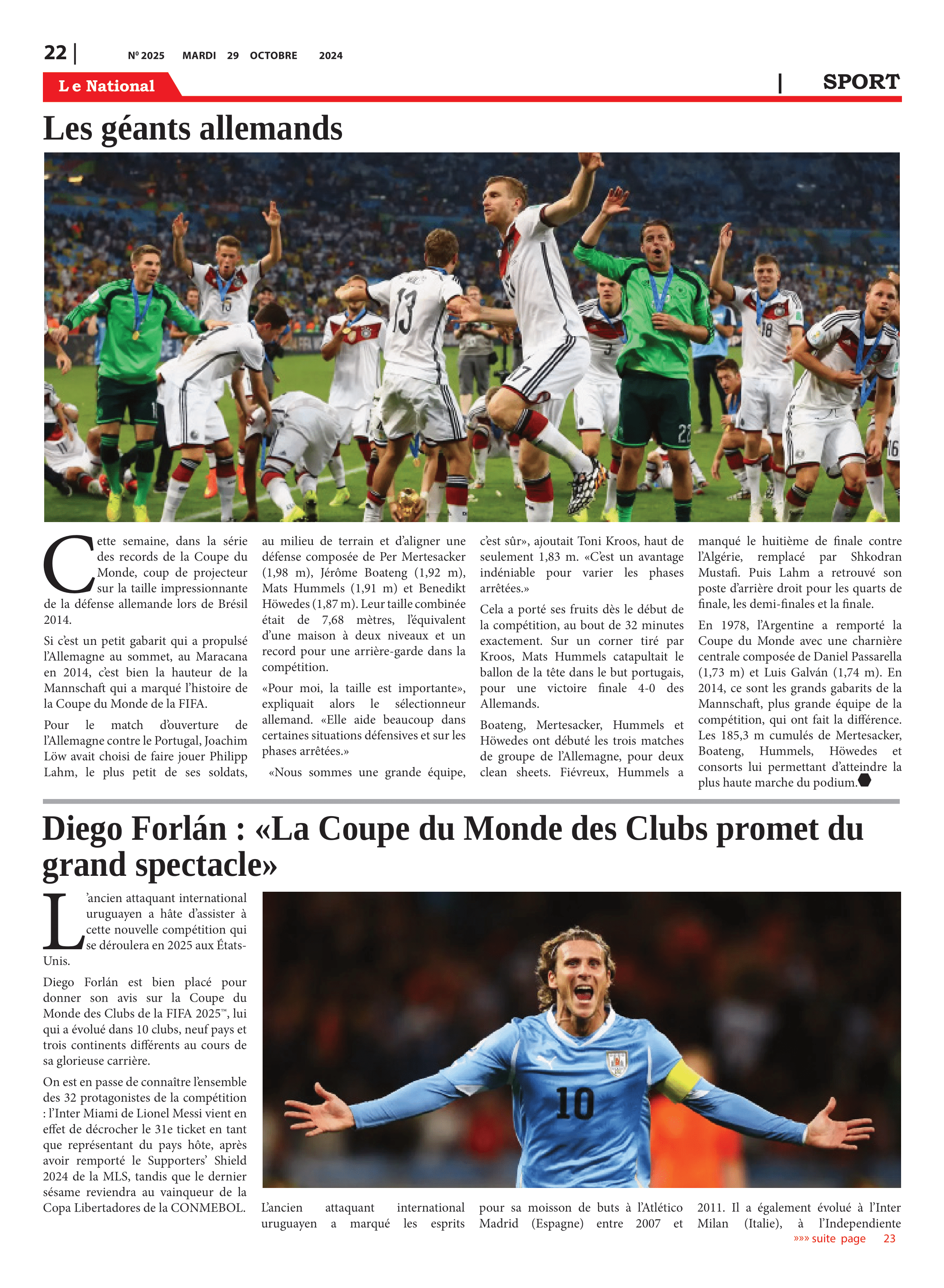 Page 22 de l'édition 2025