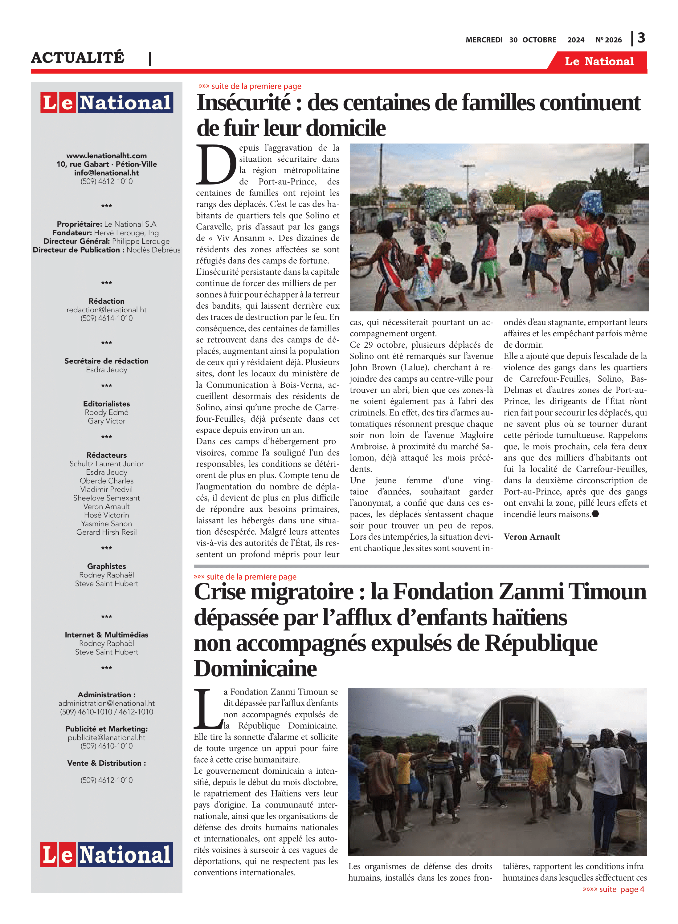 Page 3 de l'édition 2026