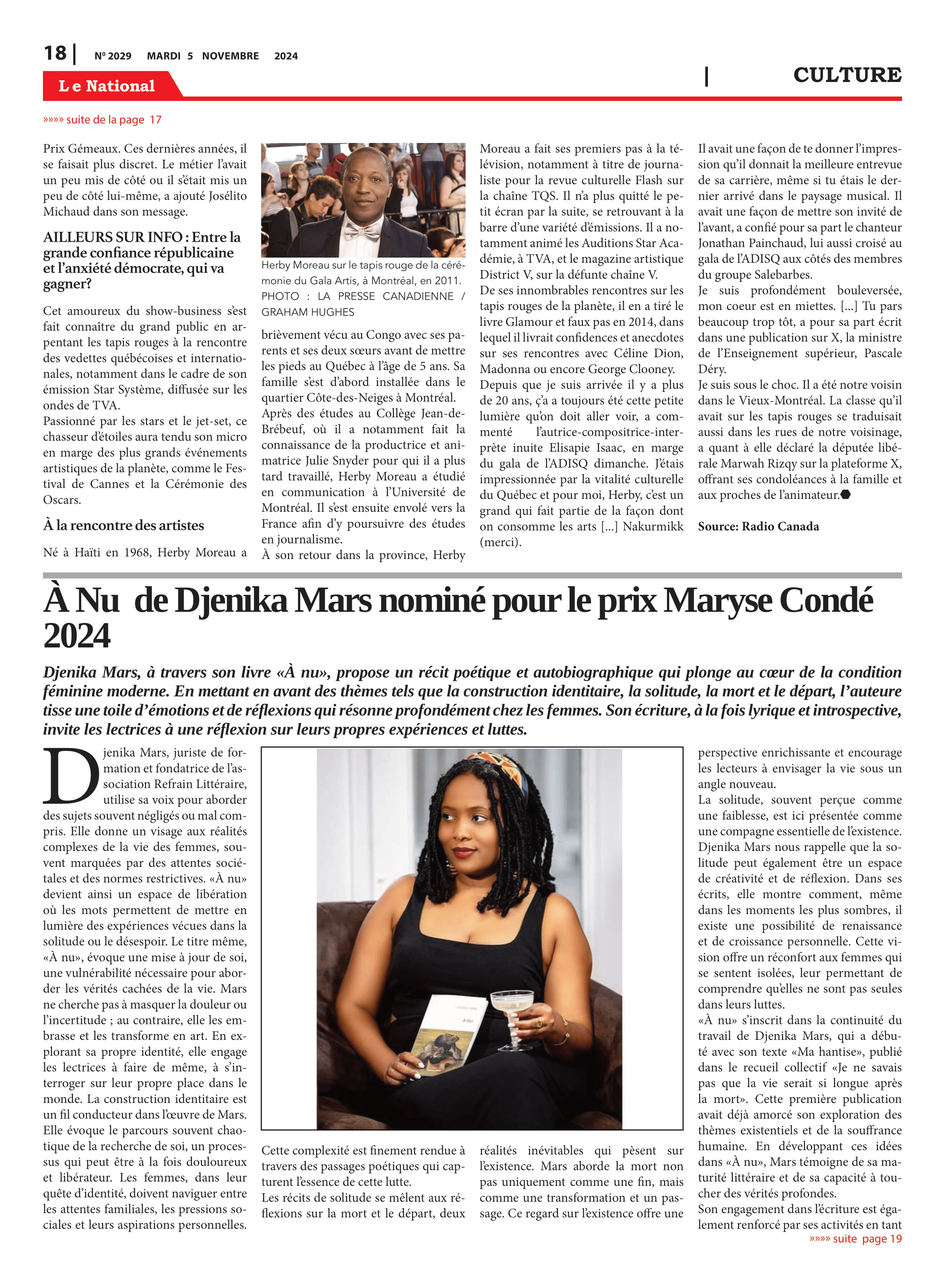 Page 18 de l'édition 2029