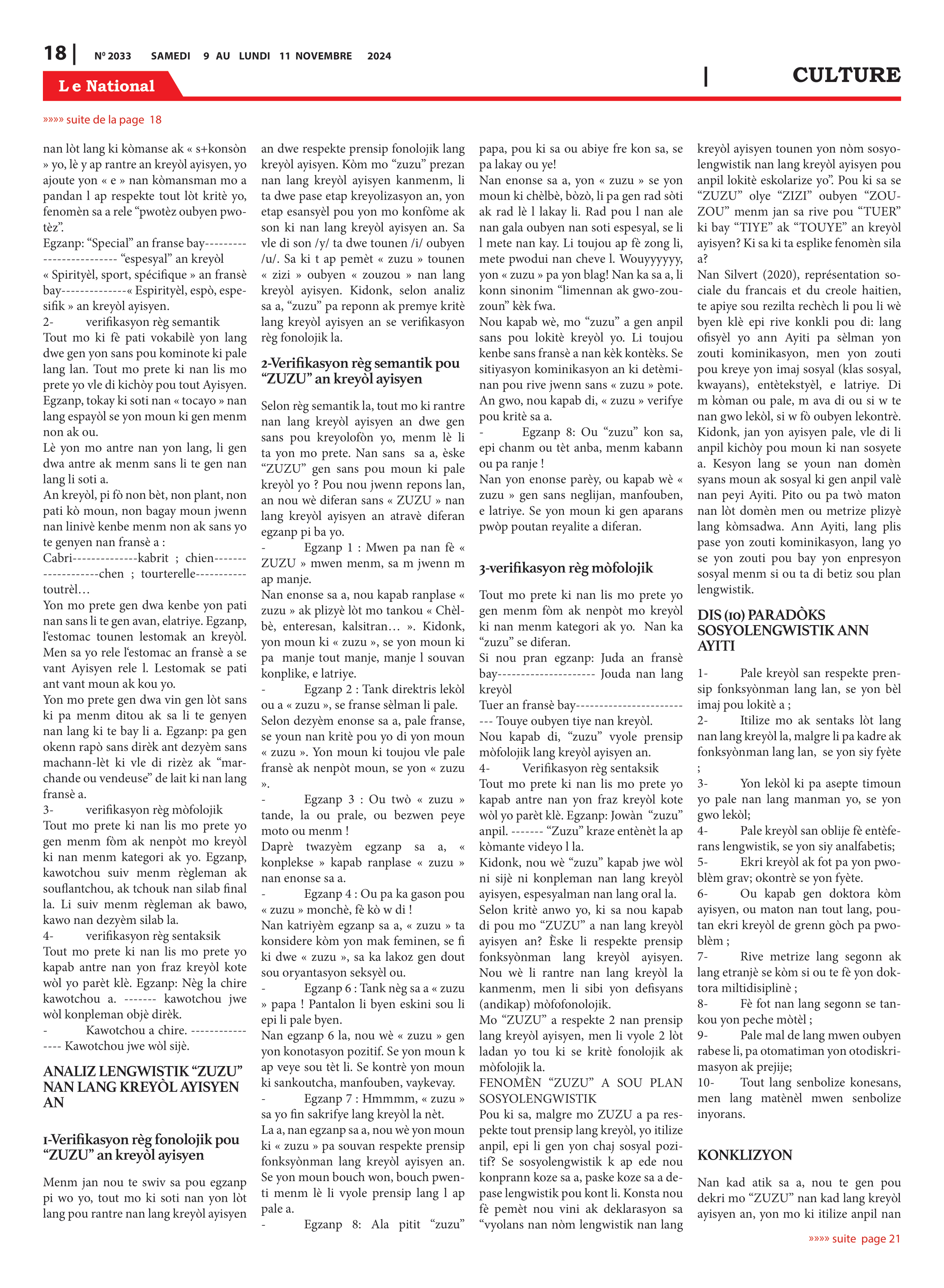 Page 18 de l'édition 2033