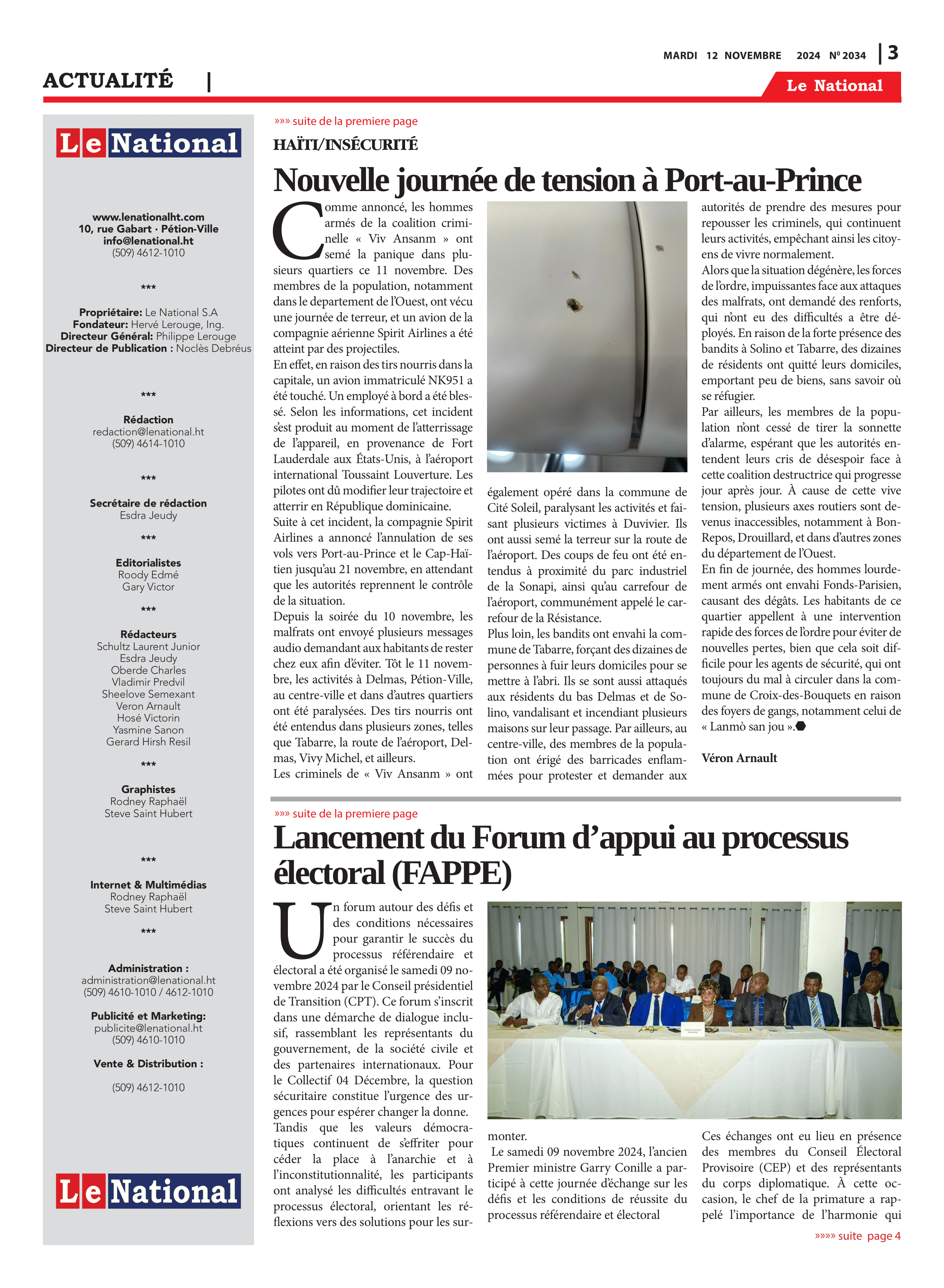 Page 3 de l'édition 2034