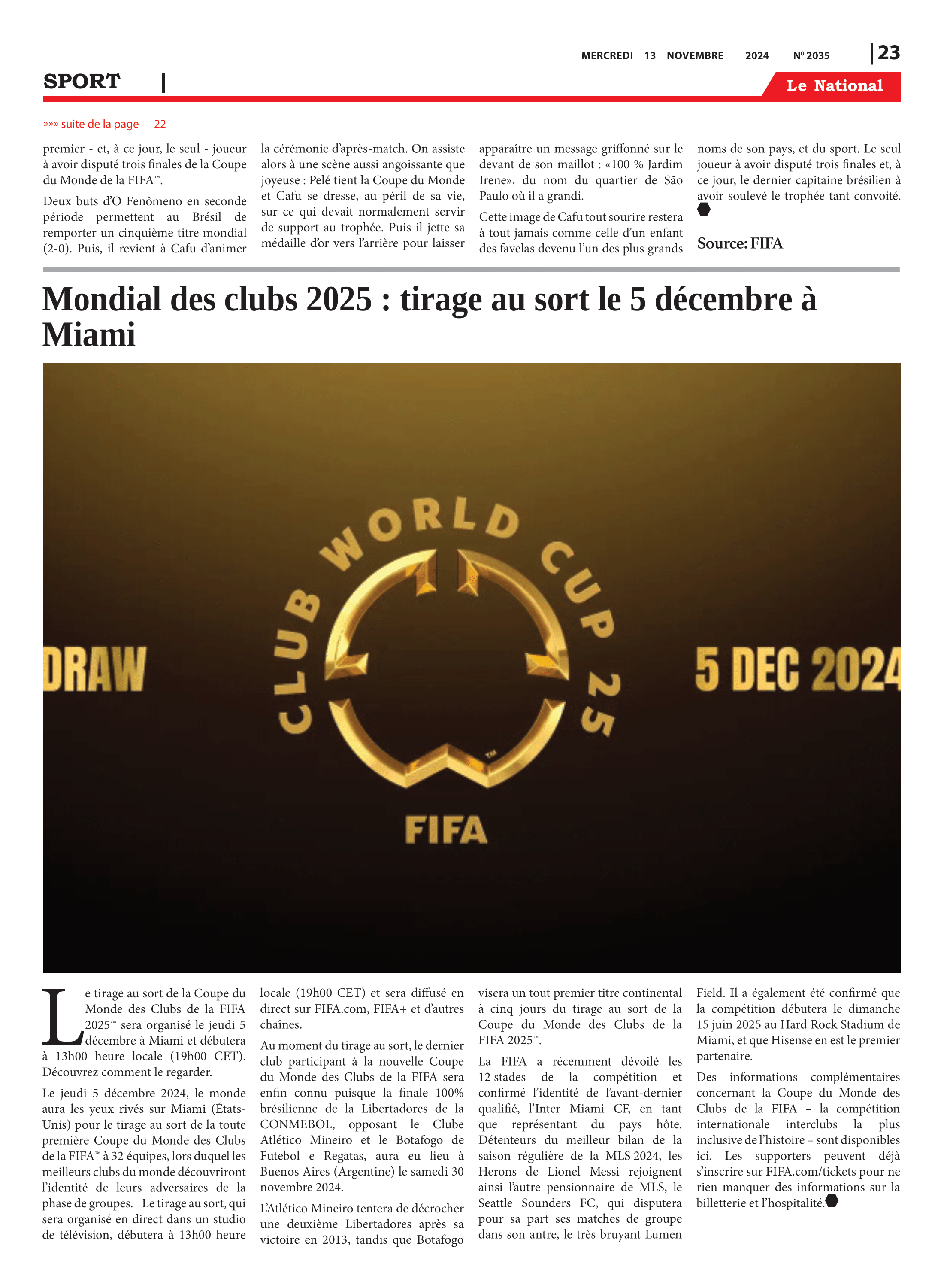 Page 23 de l'édition 2035