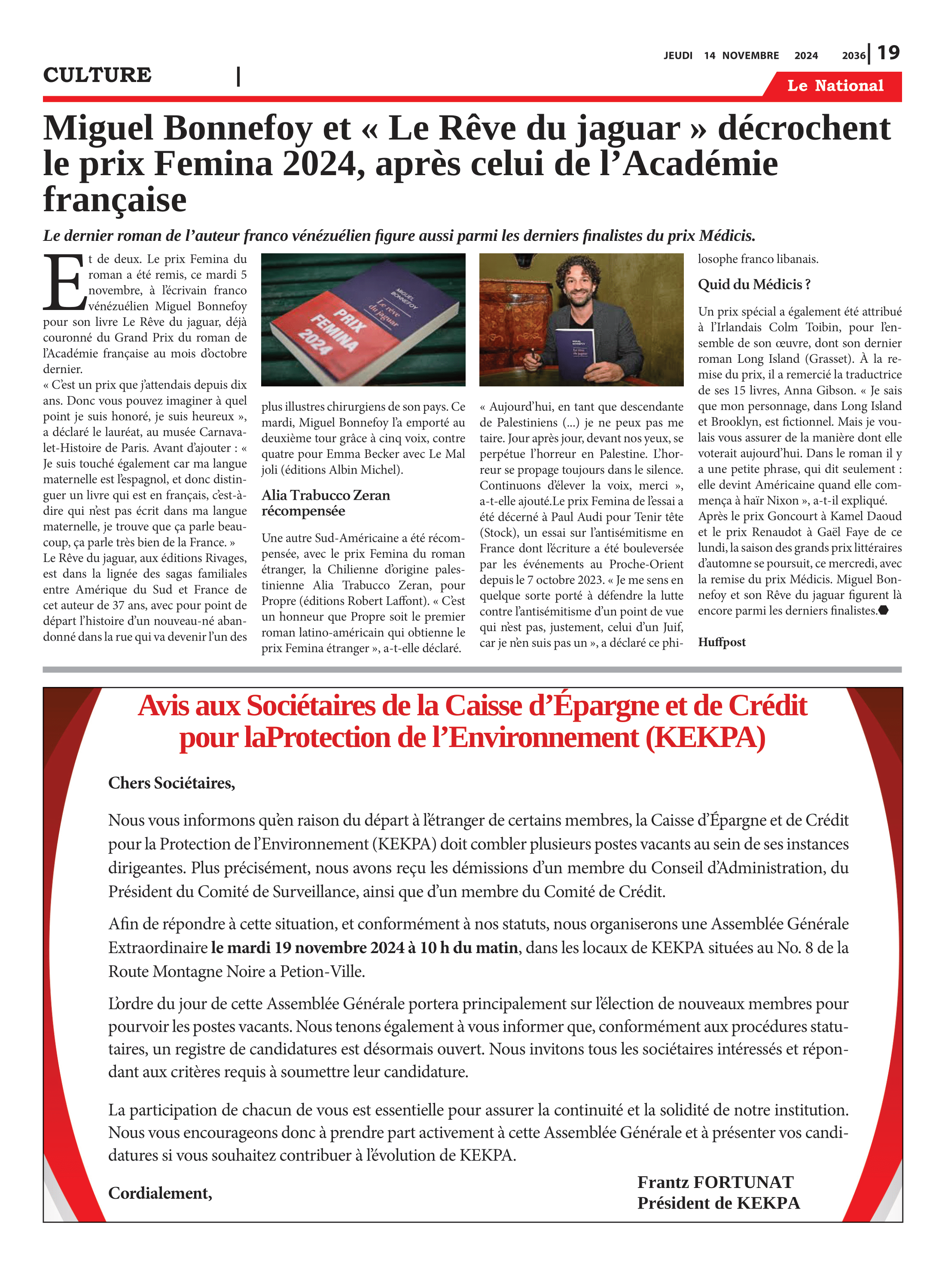 Page 19 de l'édition 2036