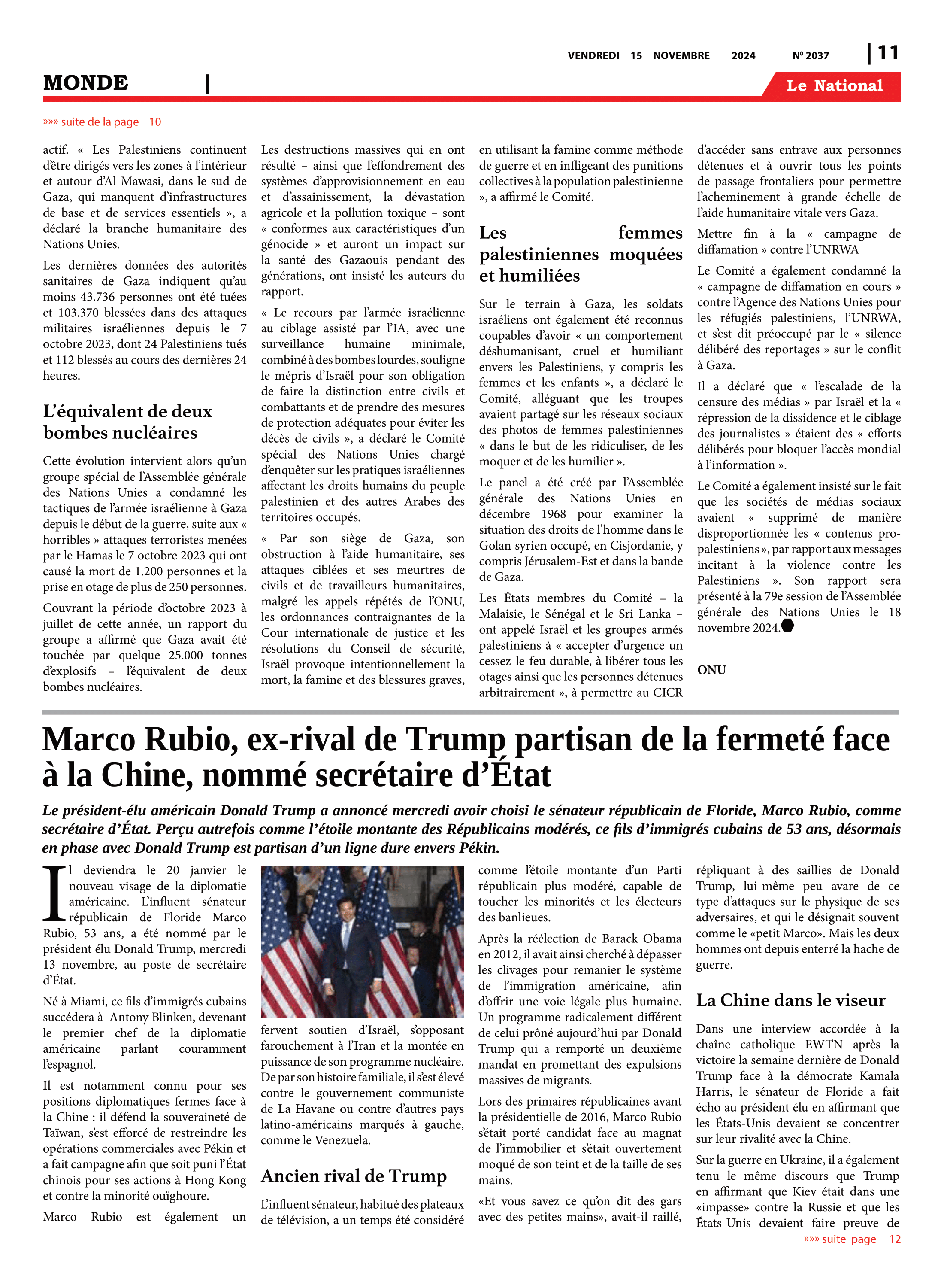 Page 11 de l'édition 2037