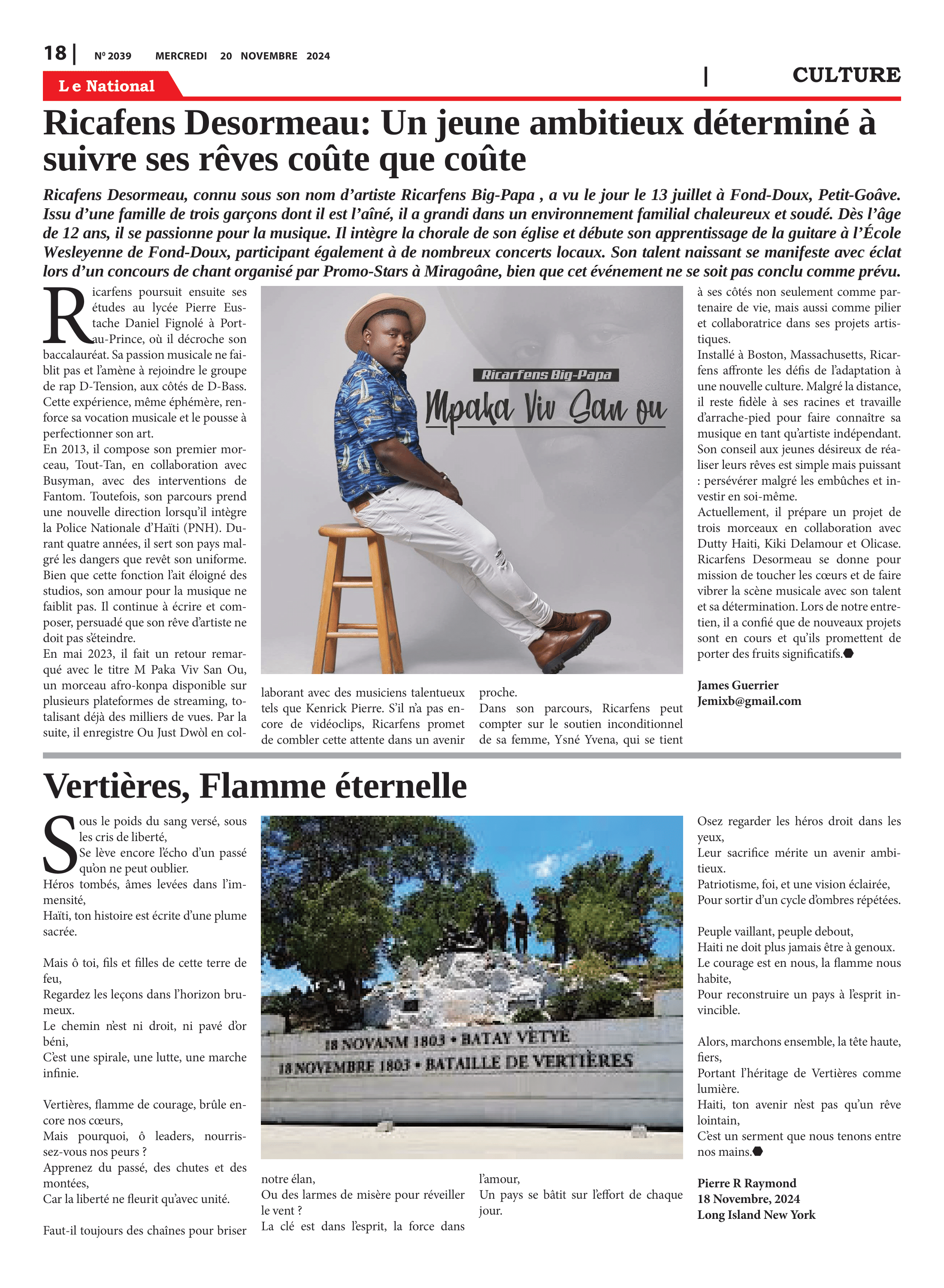 Page 20 de l'édition 2039
