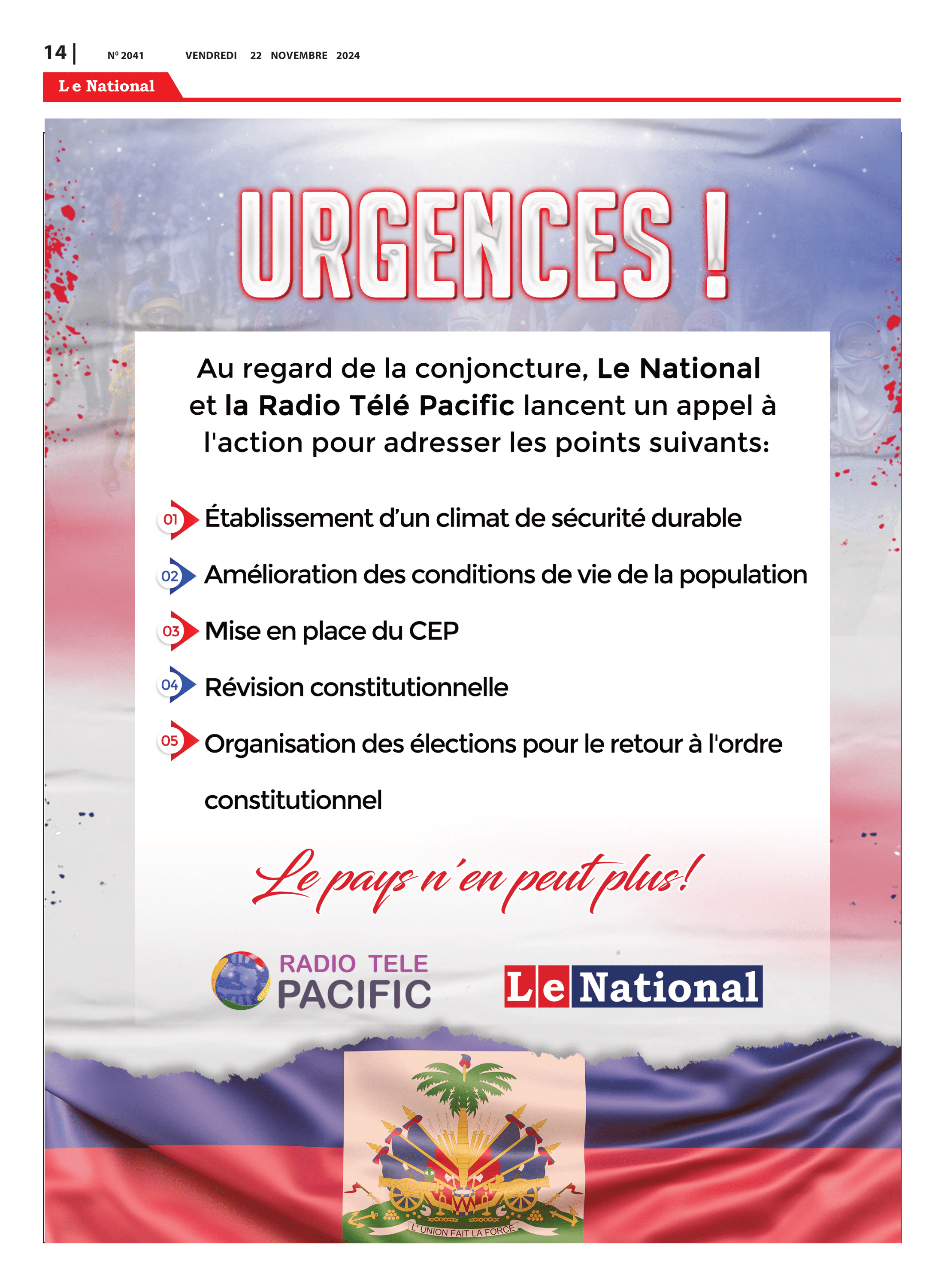 Page 14 de l'édition 2041