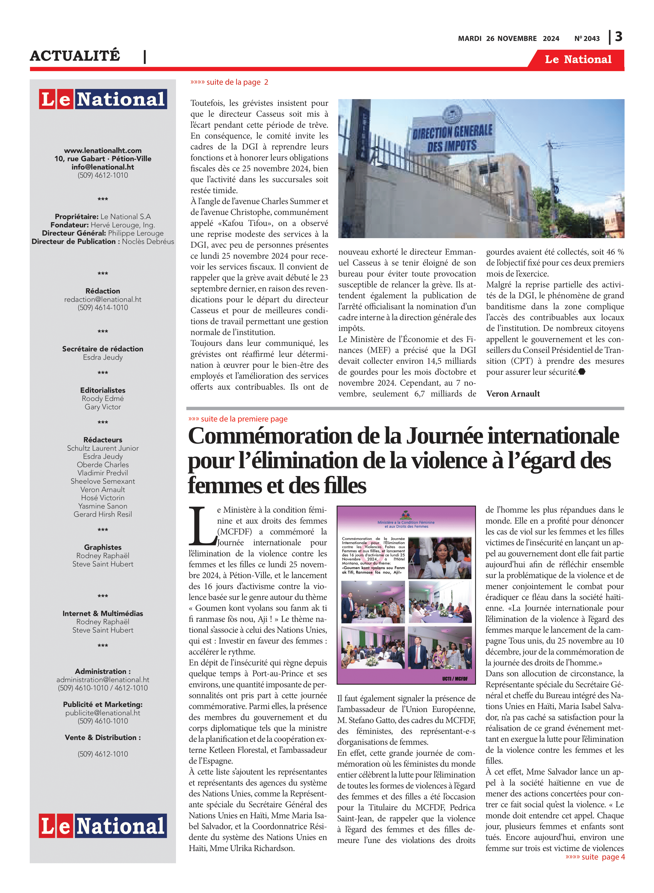 Page 3 de l'édition 2043