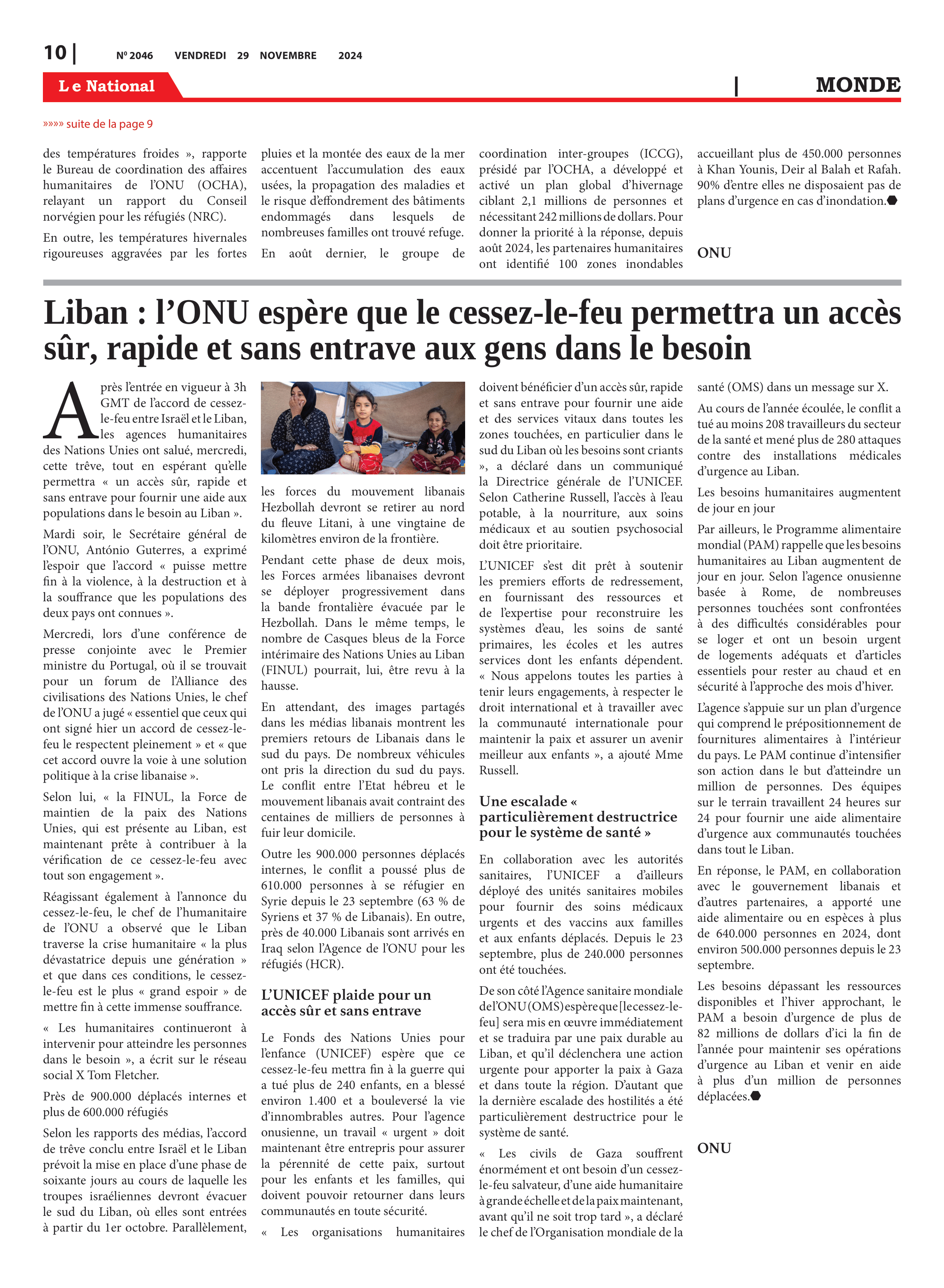 Page 10 de l'édition 2046