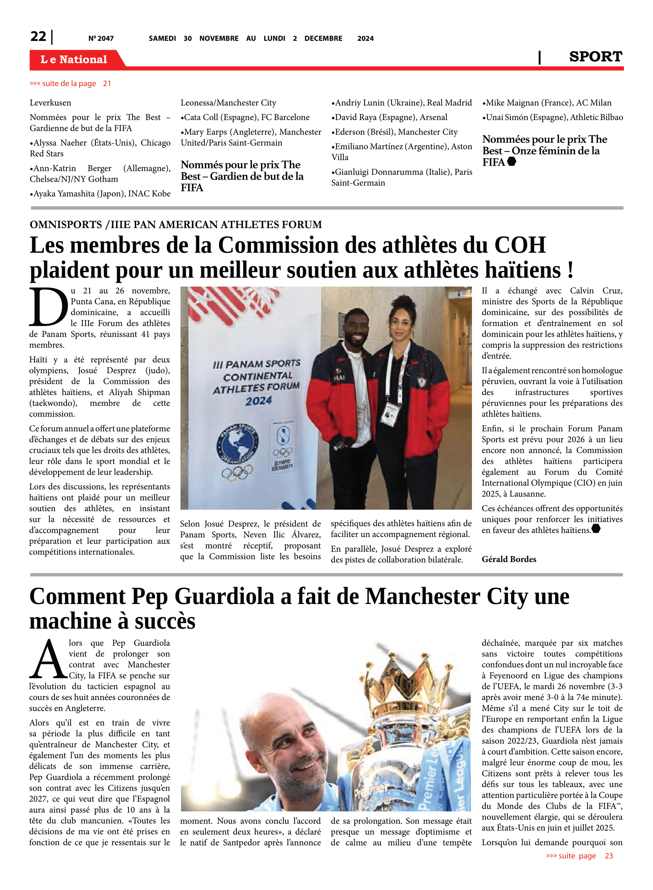 Page 22 de l'édition 2047