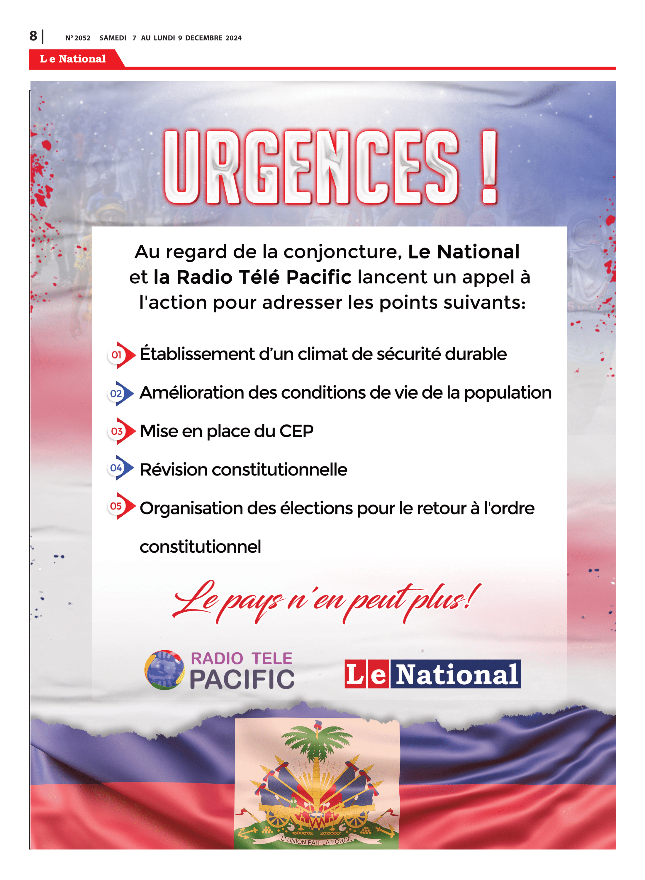 Page 8 de l'édition 2052