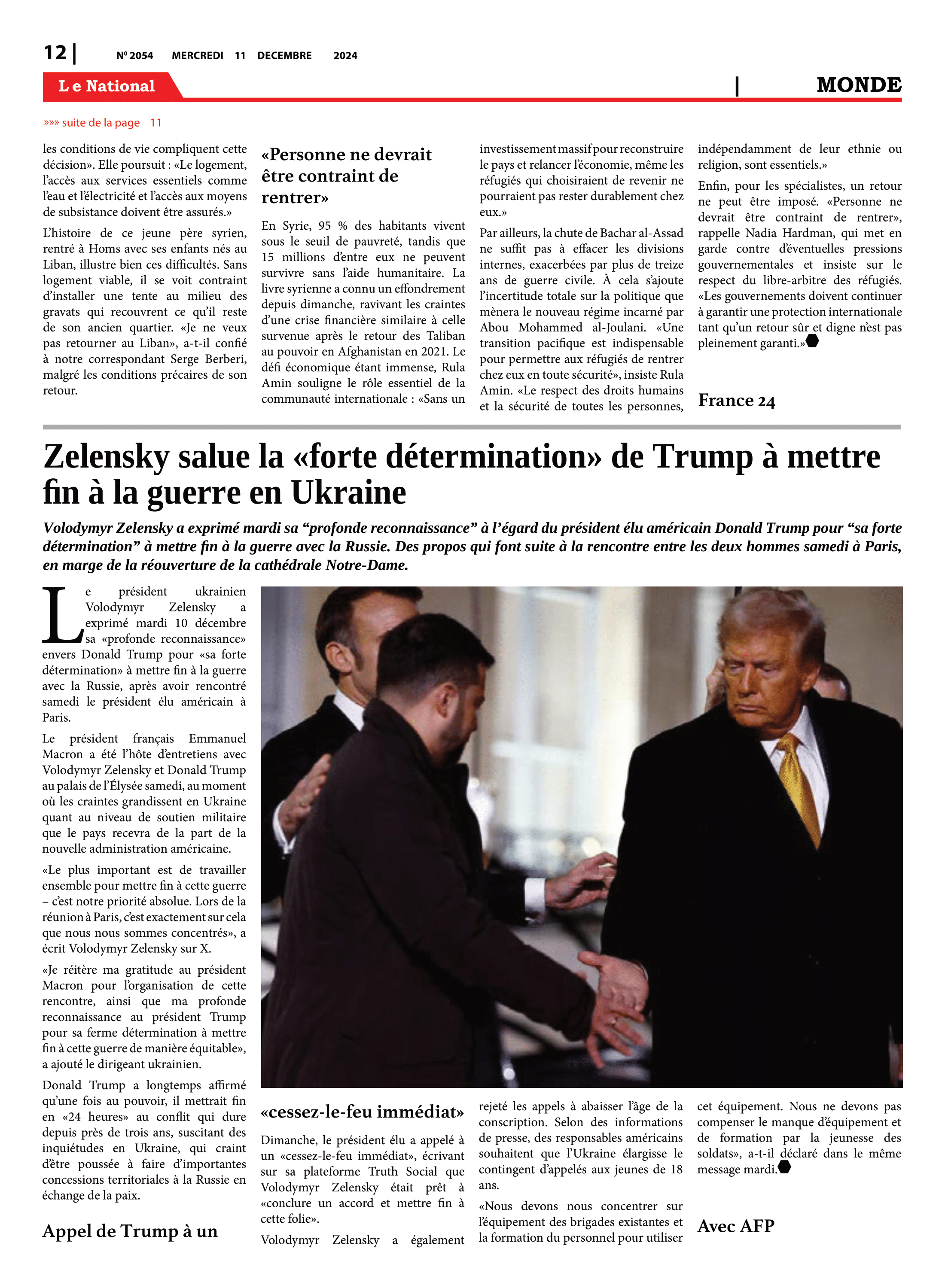 Page 12 de l'édition 2054