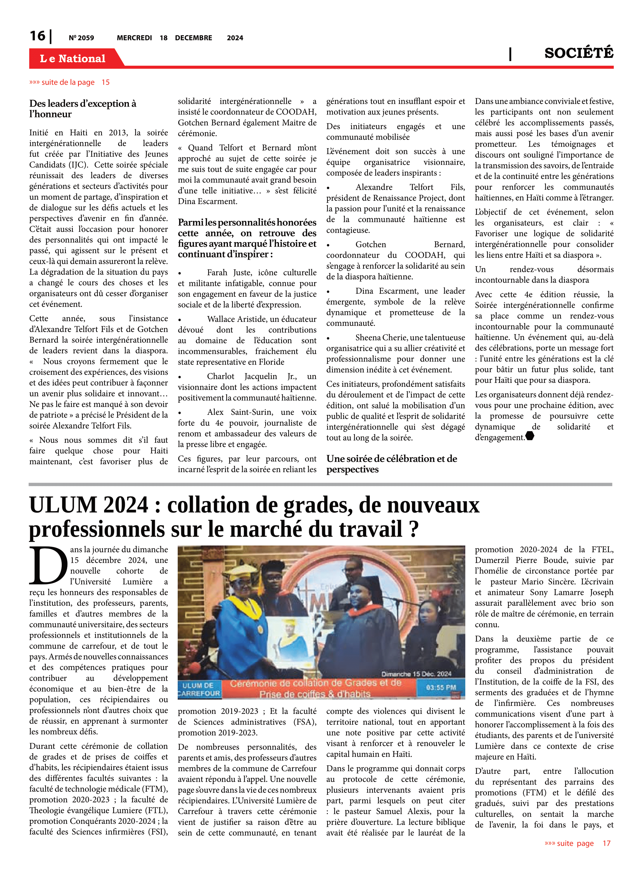 Page 16 de l'édition 2059