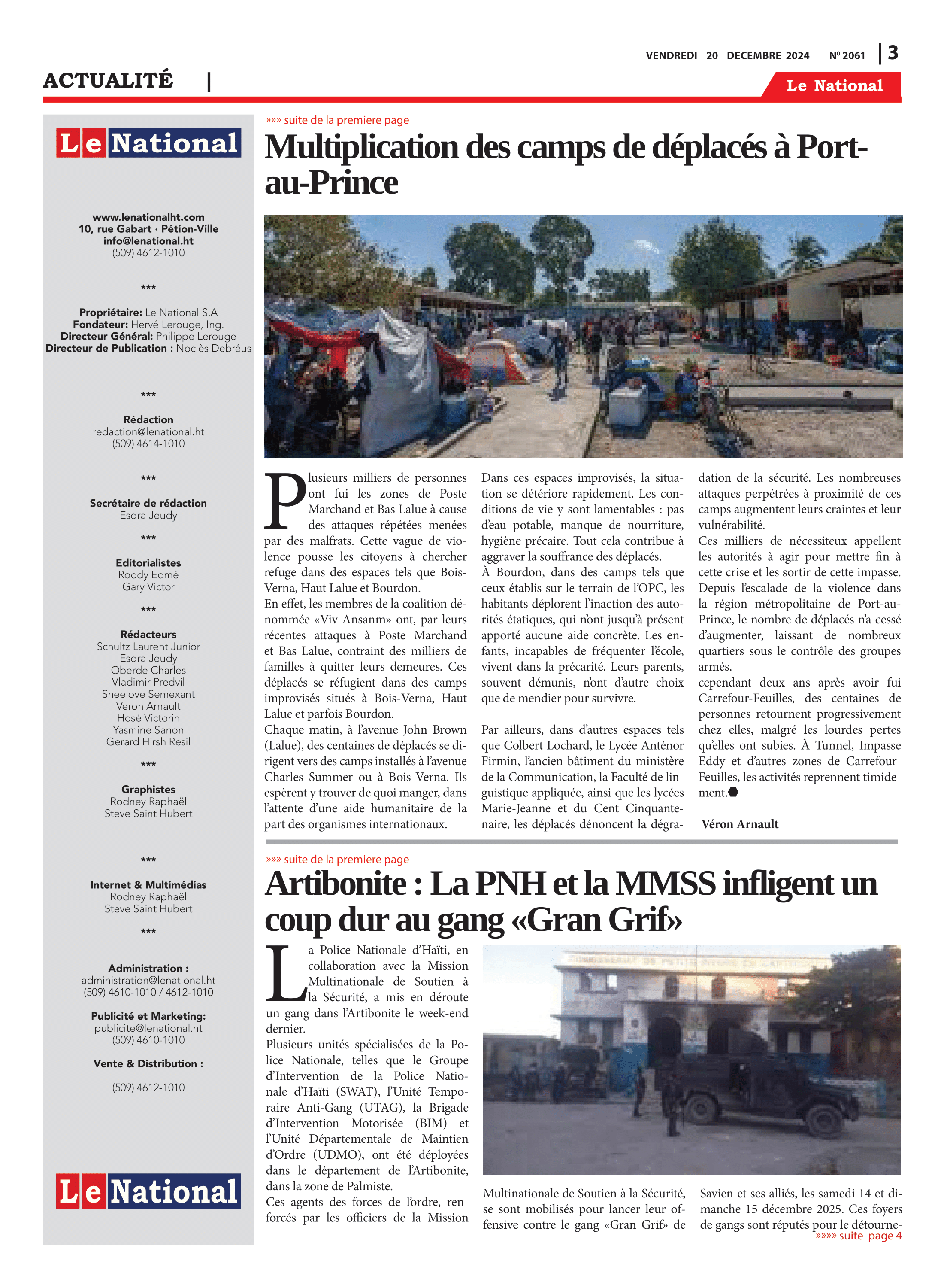 Page 3 de l'édition 2061
