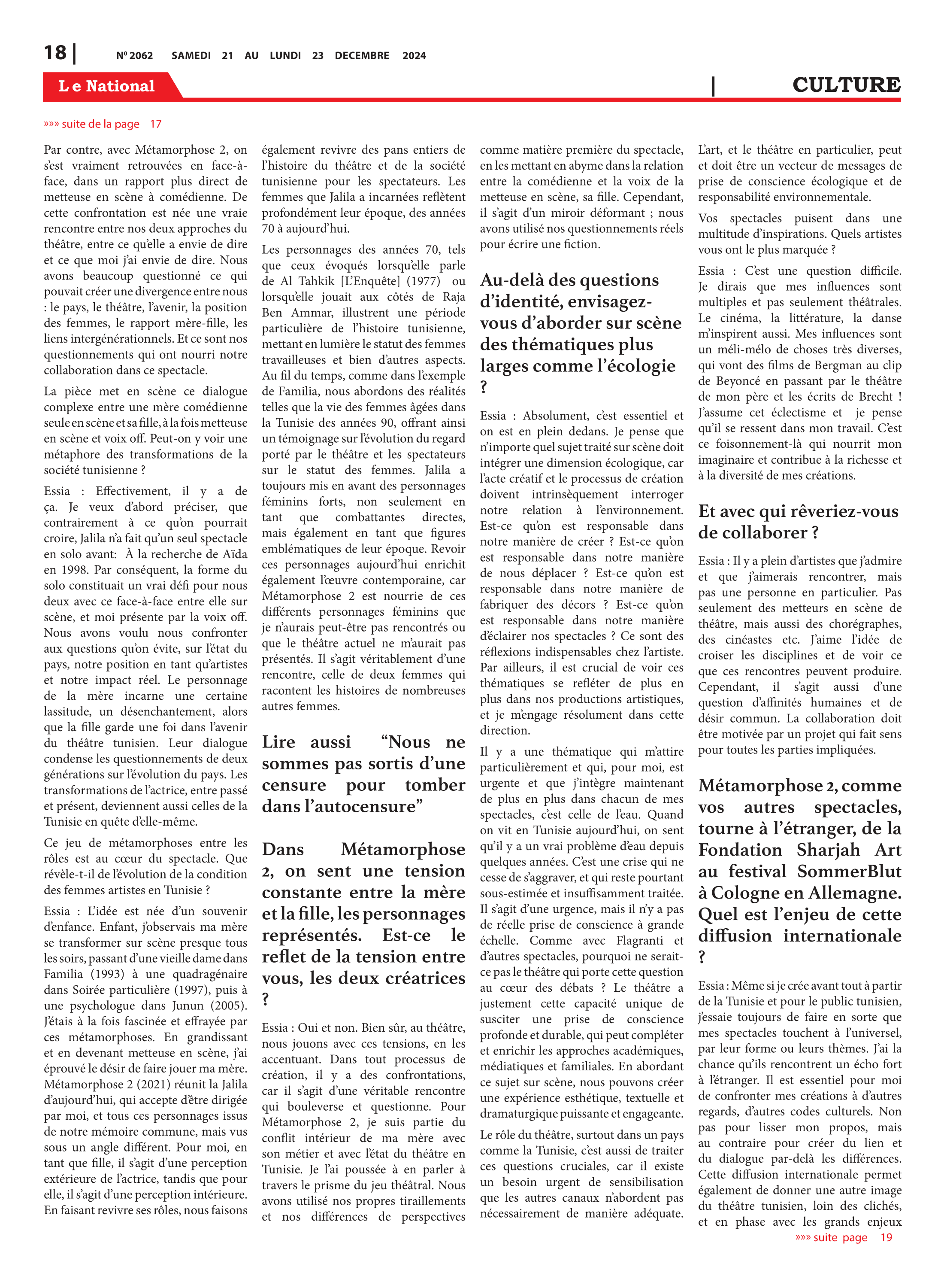 Page 18 de l'édition 2062