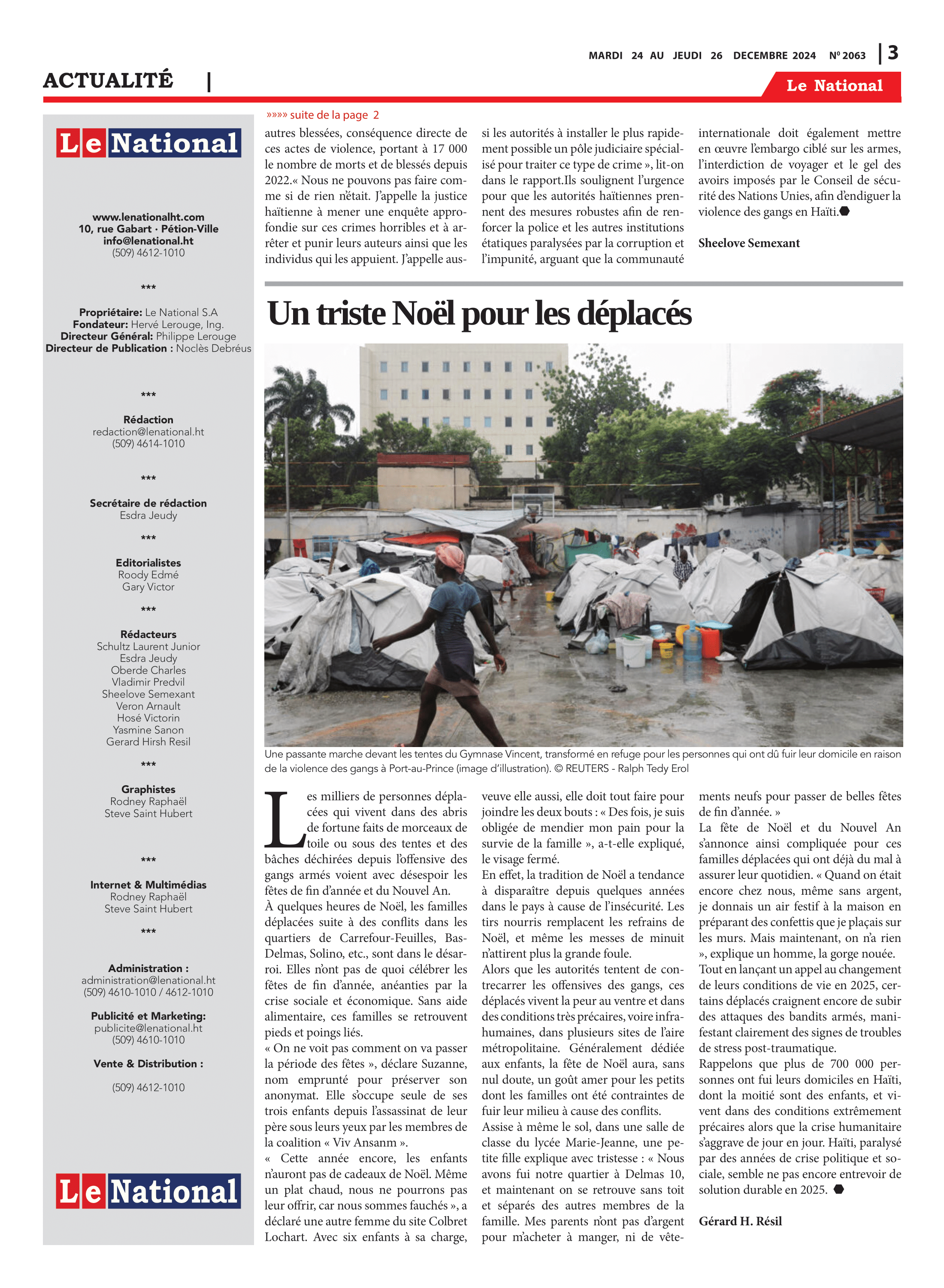 Page 3 de l'édition 2063