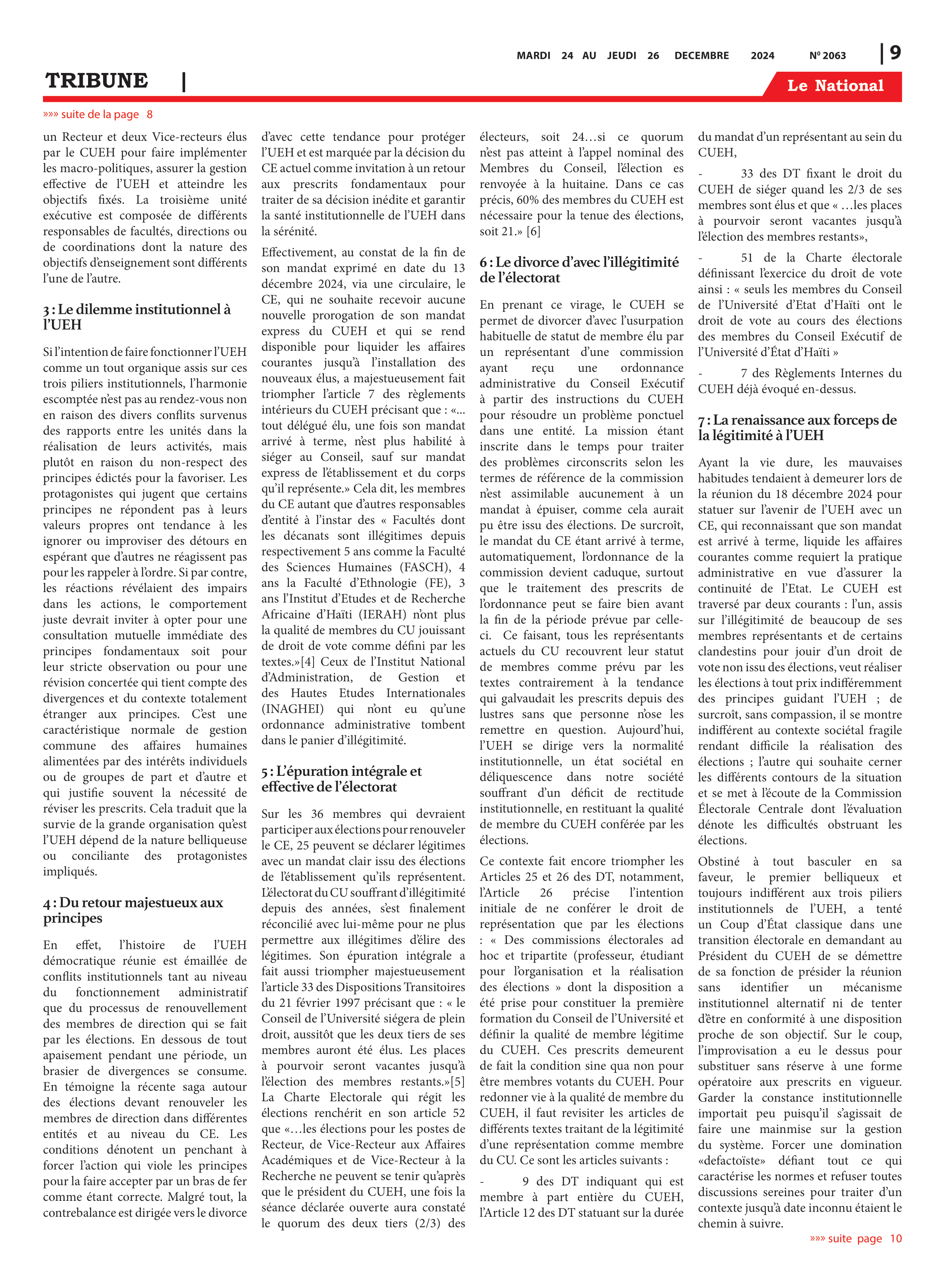 Page 9 de l'édition 2063