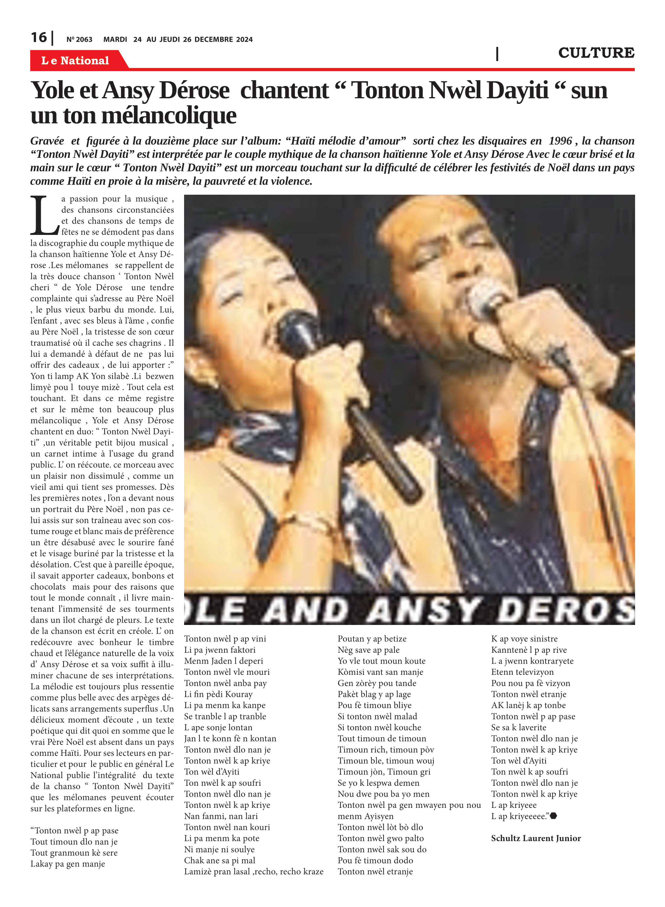 Page 16 de l'édition 2063