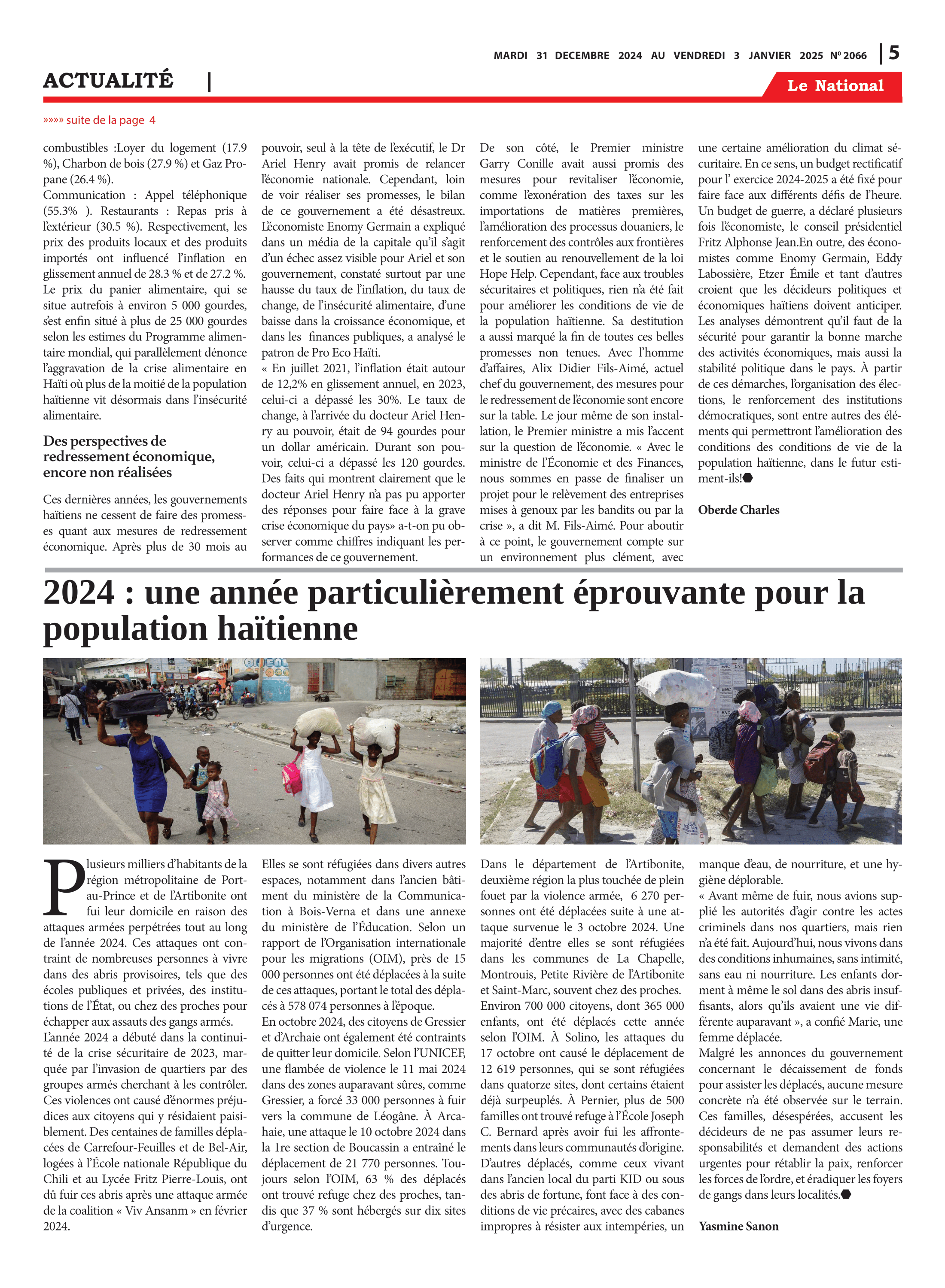 Page 5 de l'édition 2066