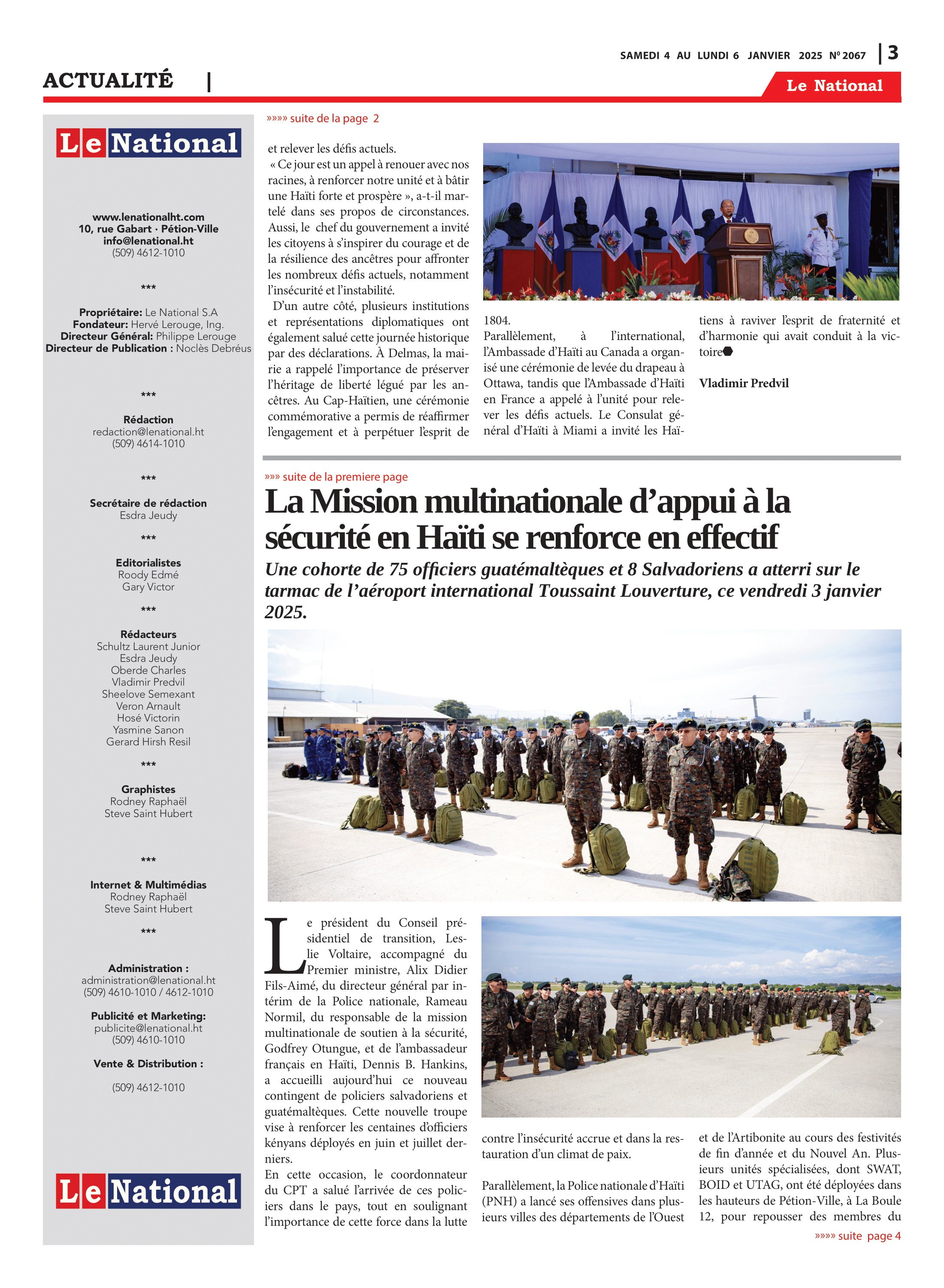 Page 3 de l'édition 2067