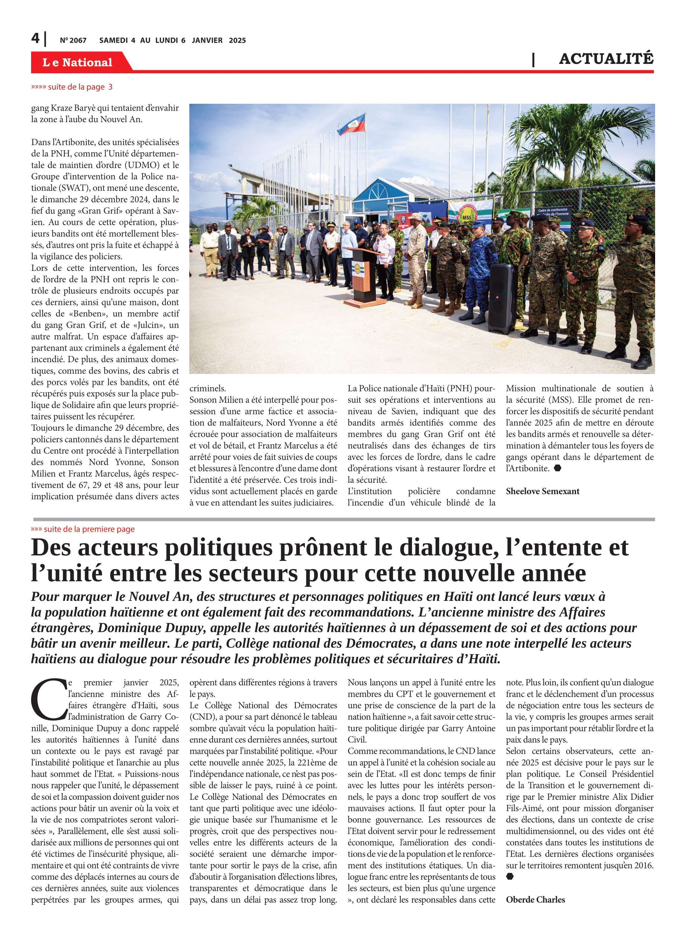 Page 4 de l'édition 2067