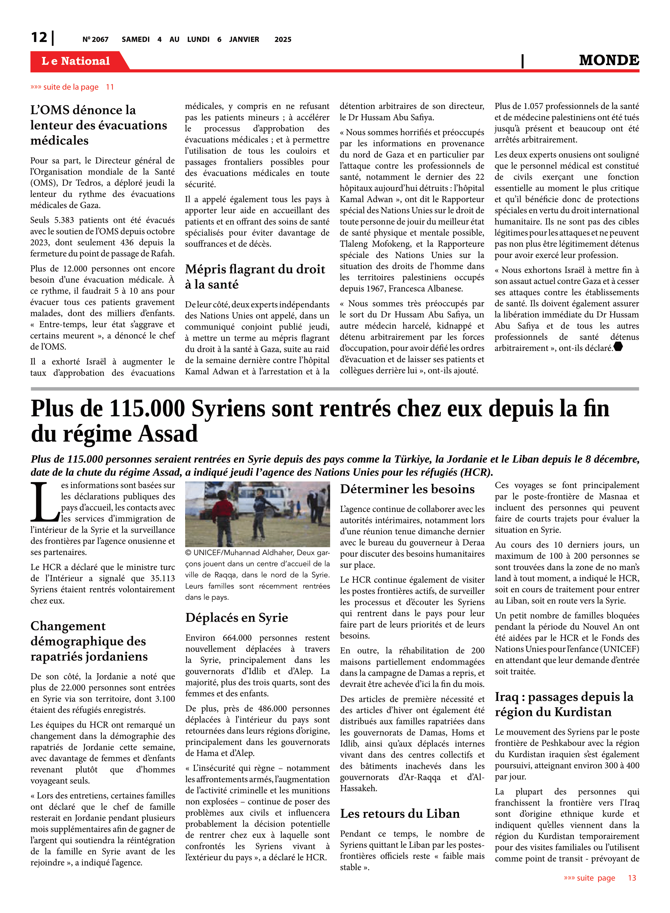 Page 12 de l'édition 2067