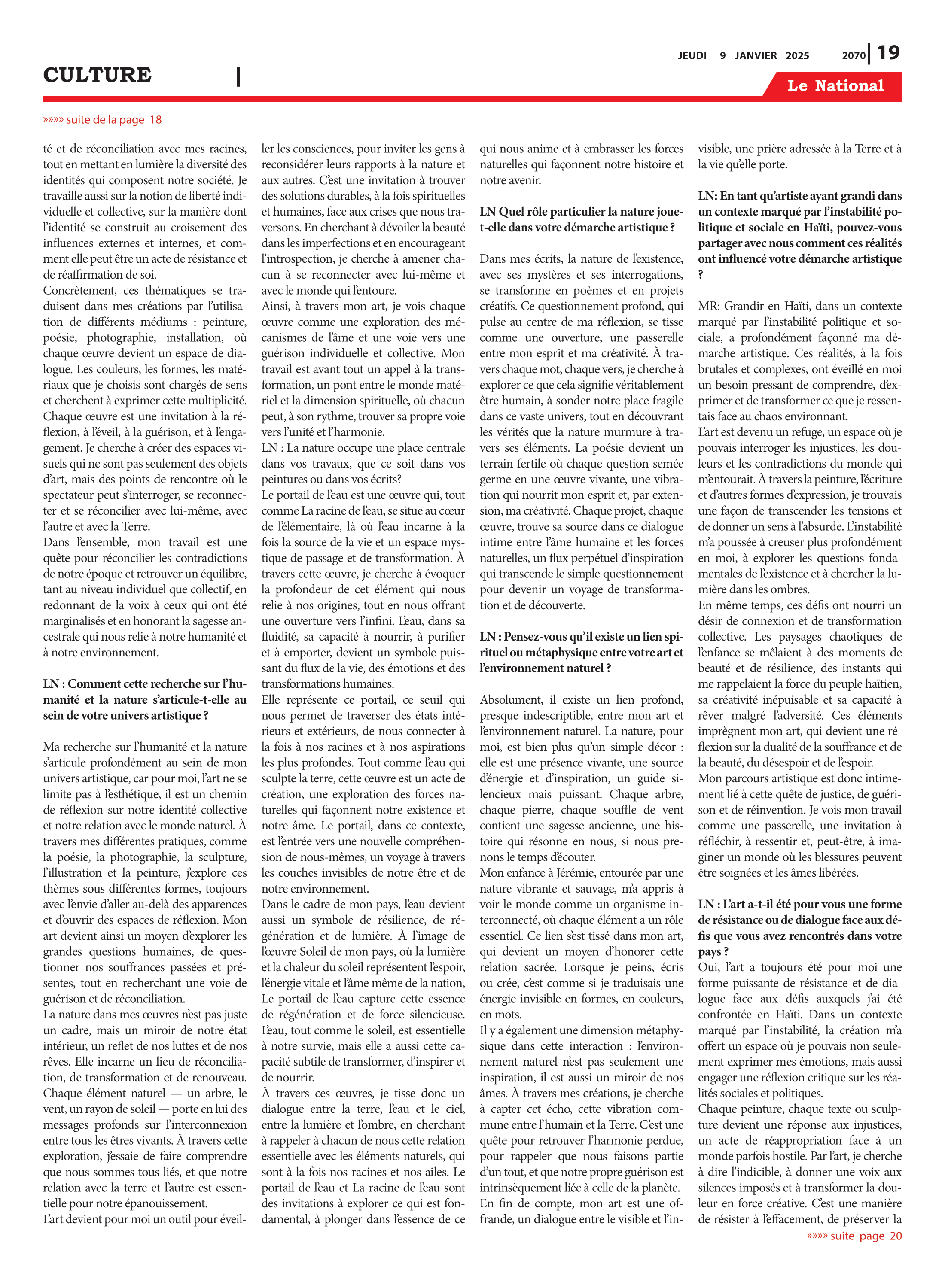 Page 19 de l'édition 2070