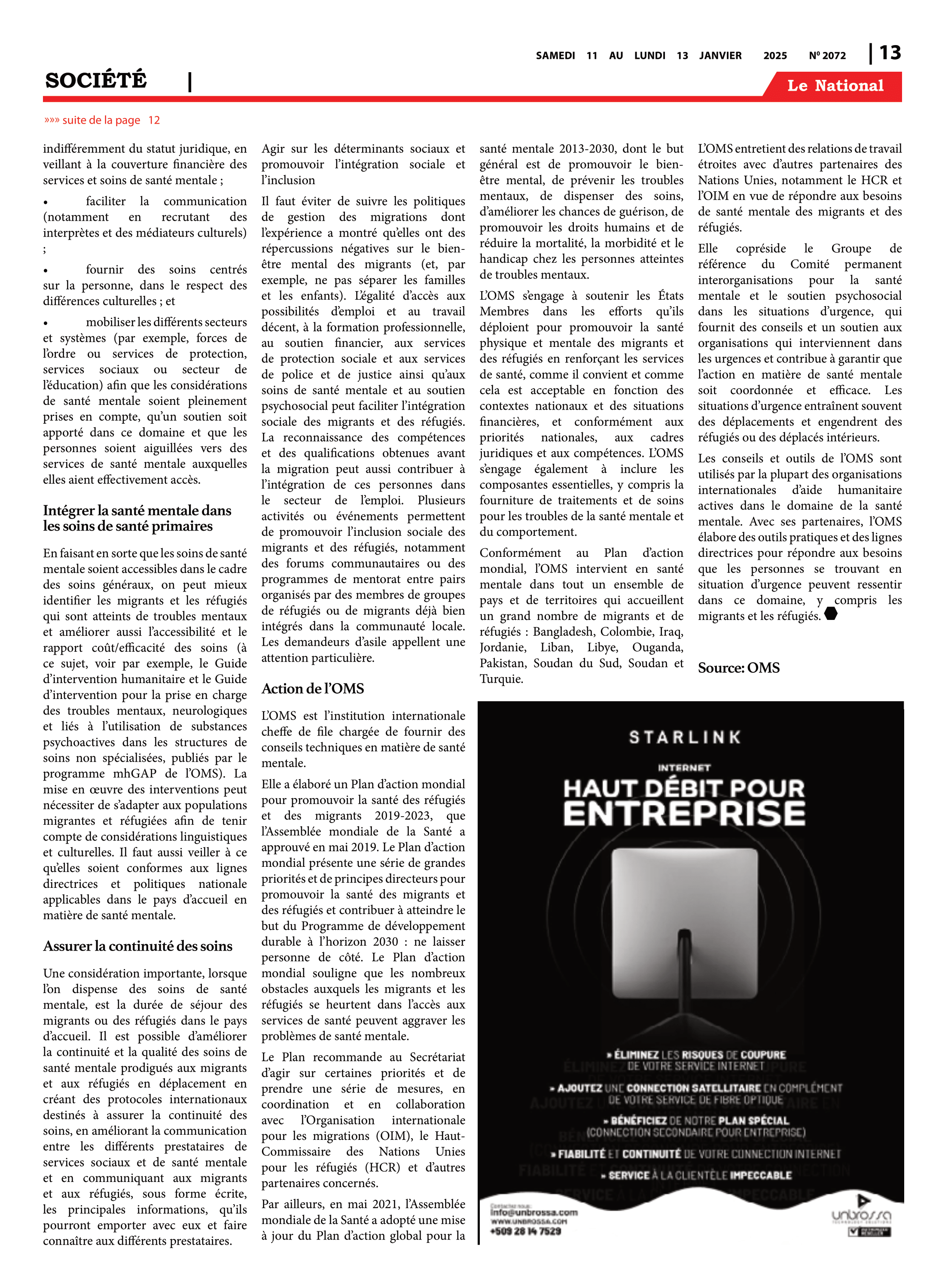Page 13 de l'édition 2072