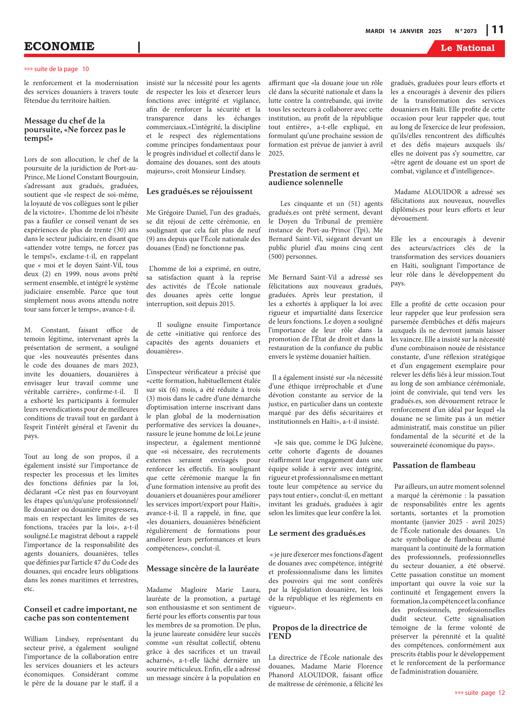 Page 11 de l'édition 2073