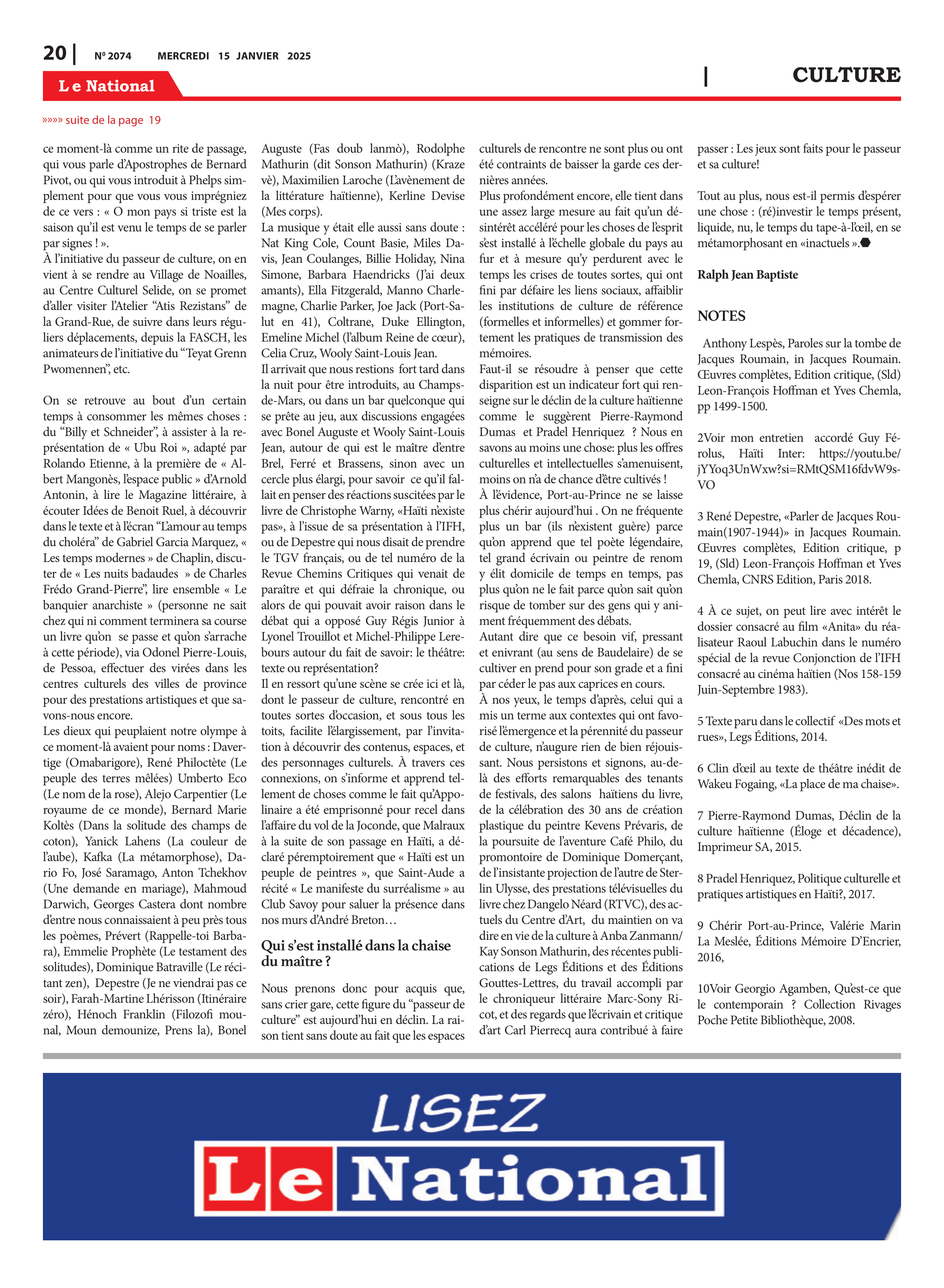 Page 20 de l'édition 2074