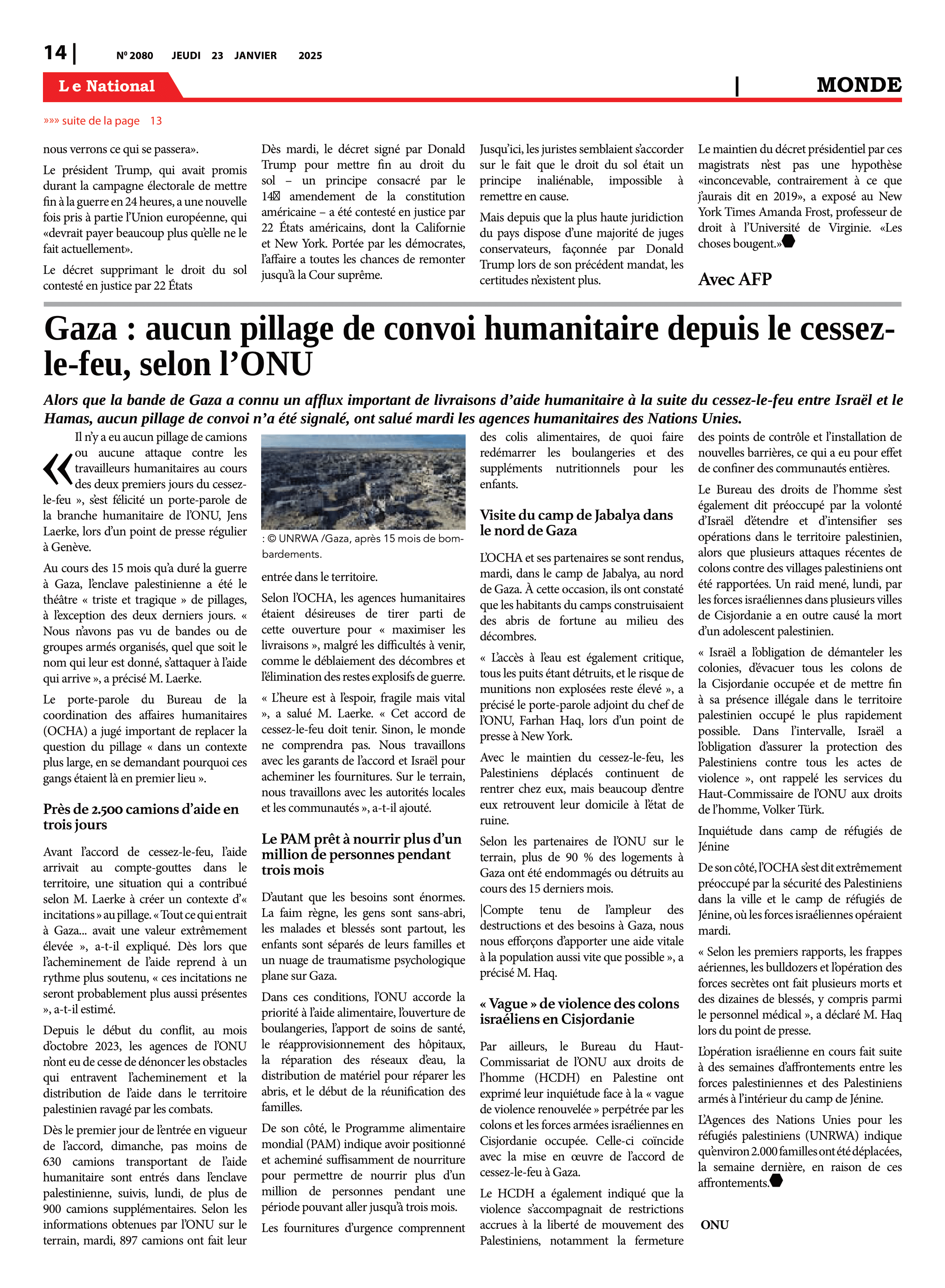 Page 14 de l'édition 2080