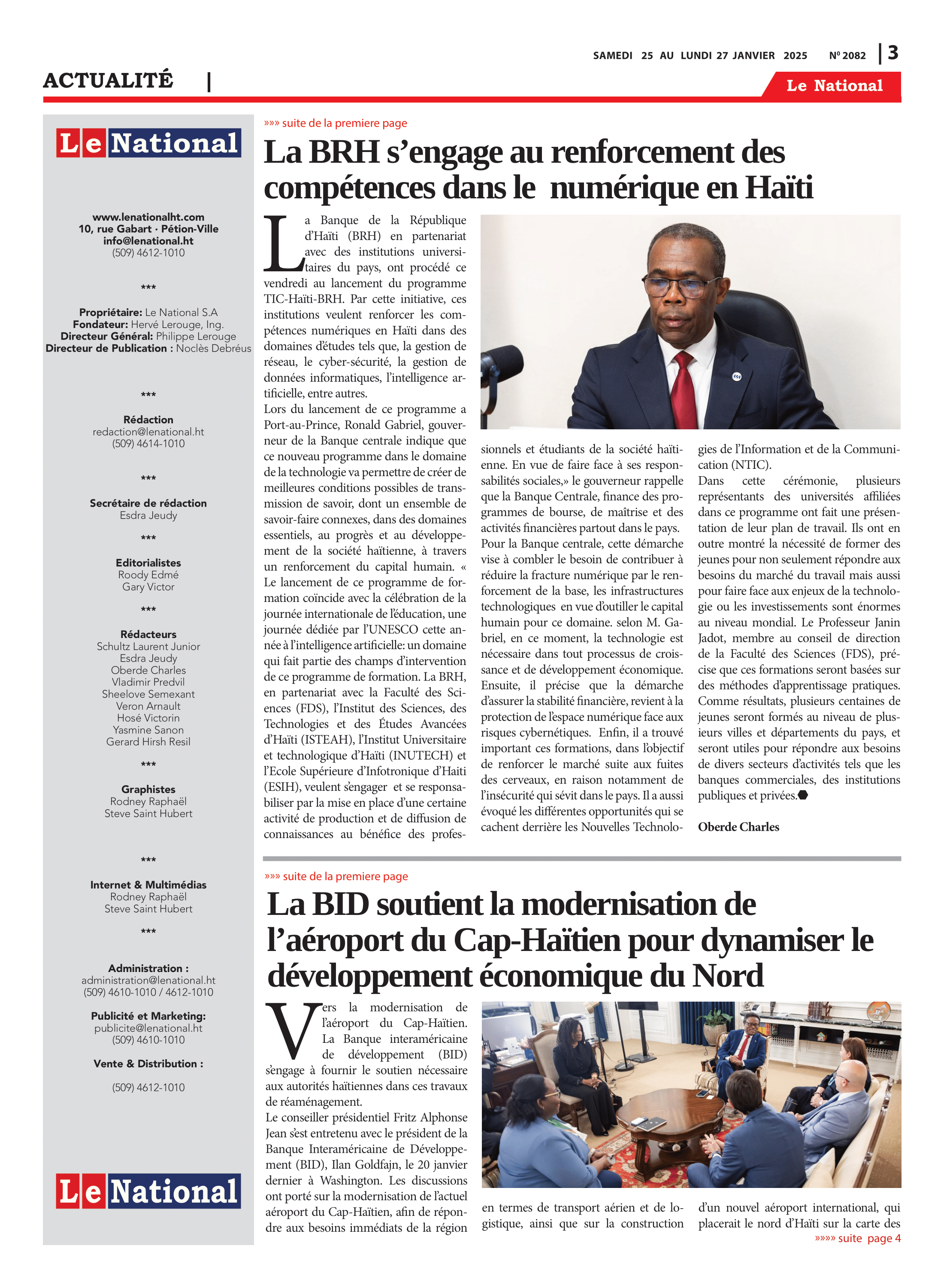 Page 3 de l'édition 2082