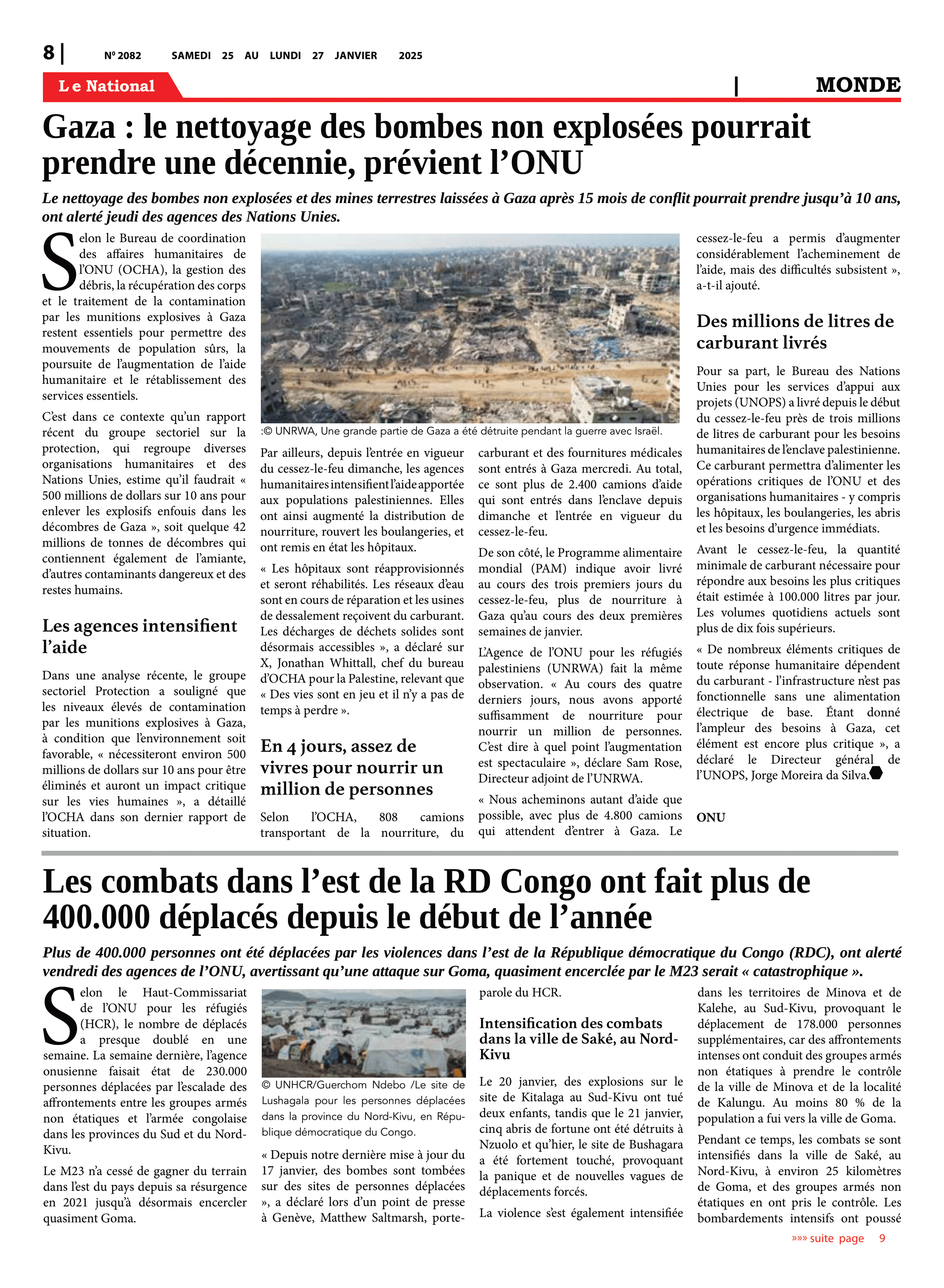 Page 8 de l'édition 2082