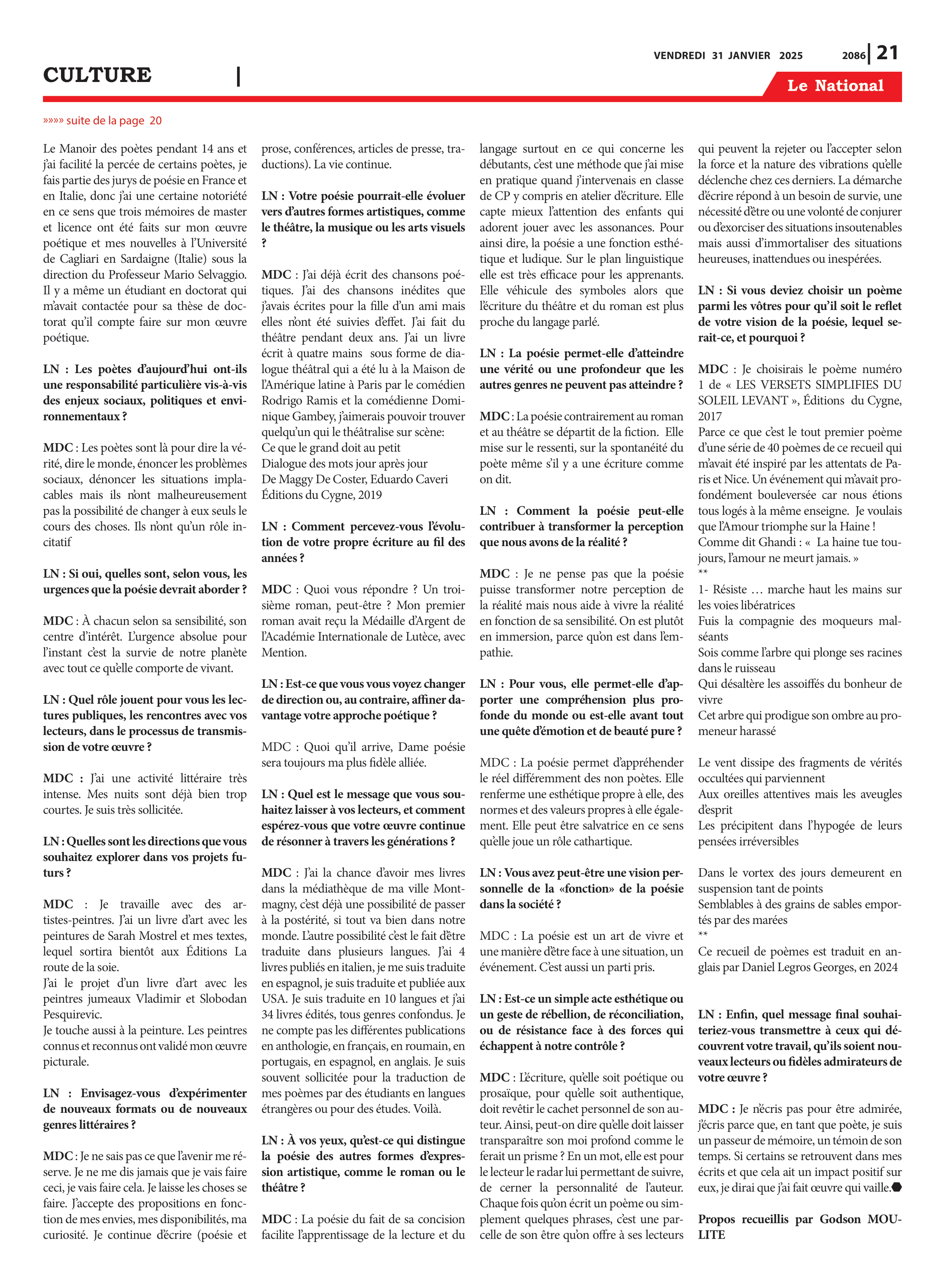 Page 21 de l'édition 2086