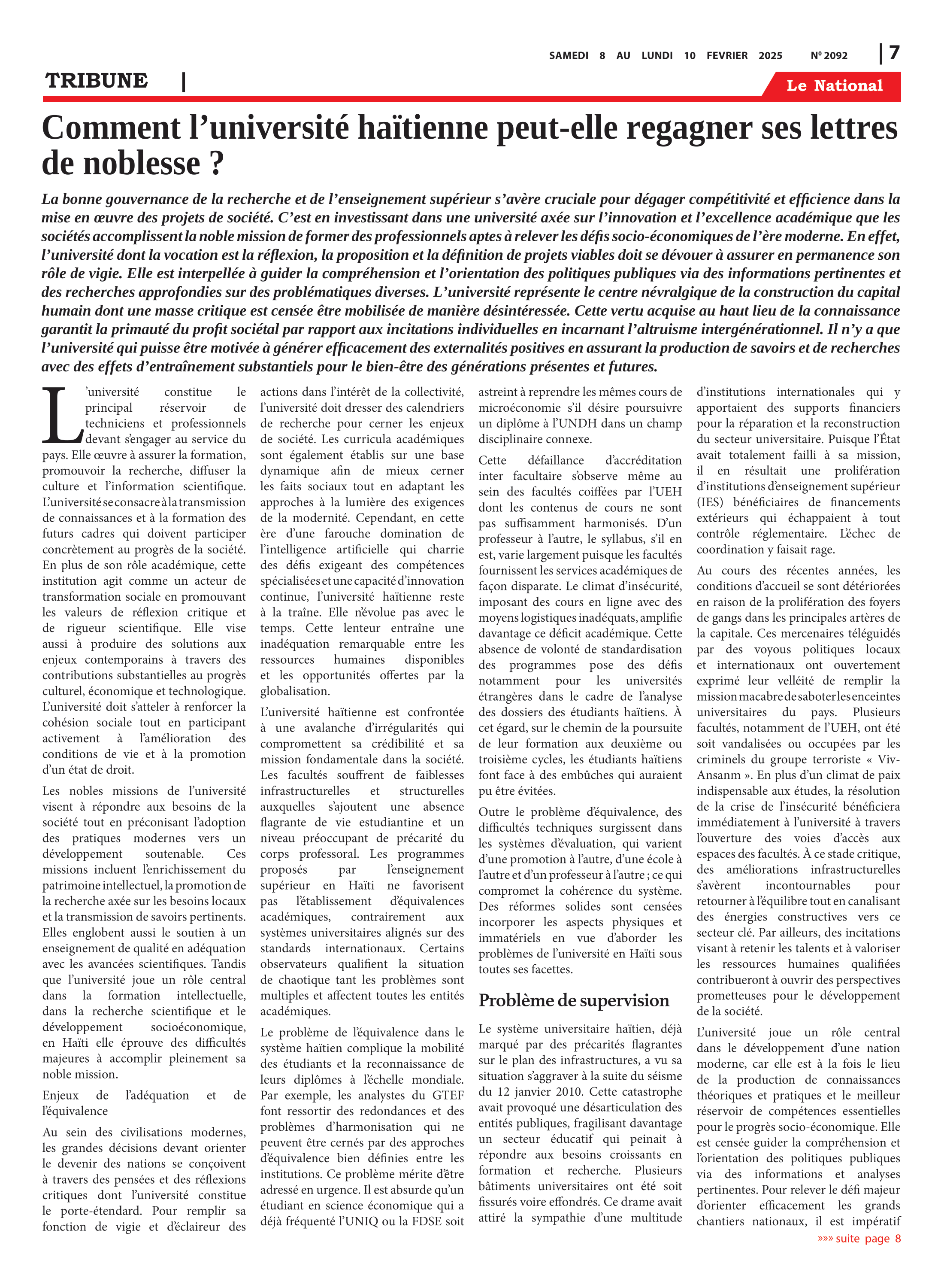 Page 7 de l'édition 2092