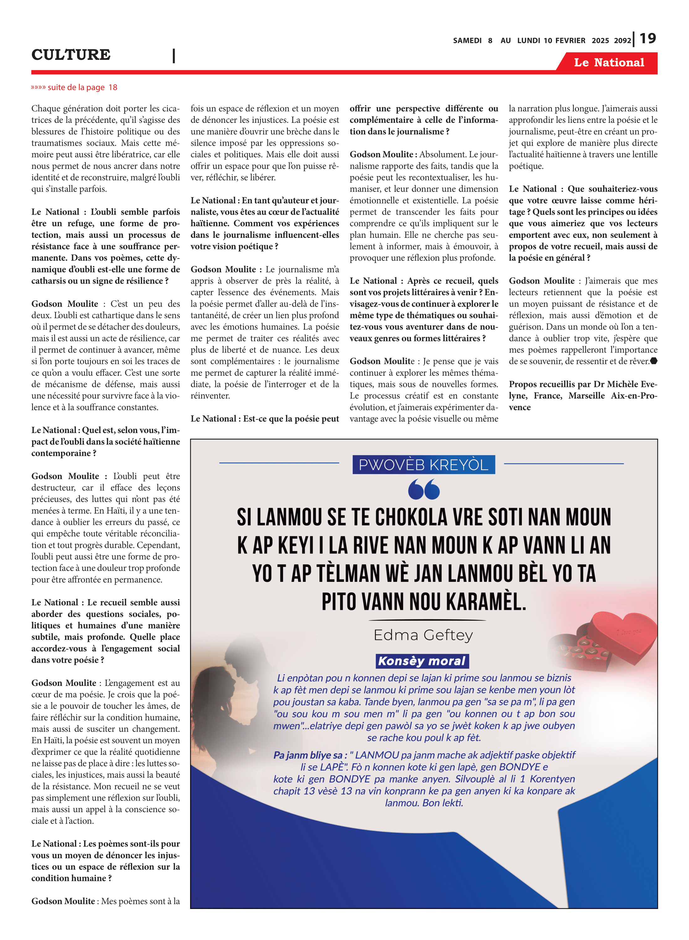 Page 19 de l'édition 2092