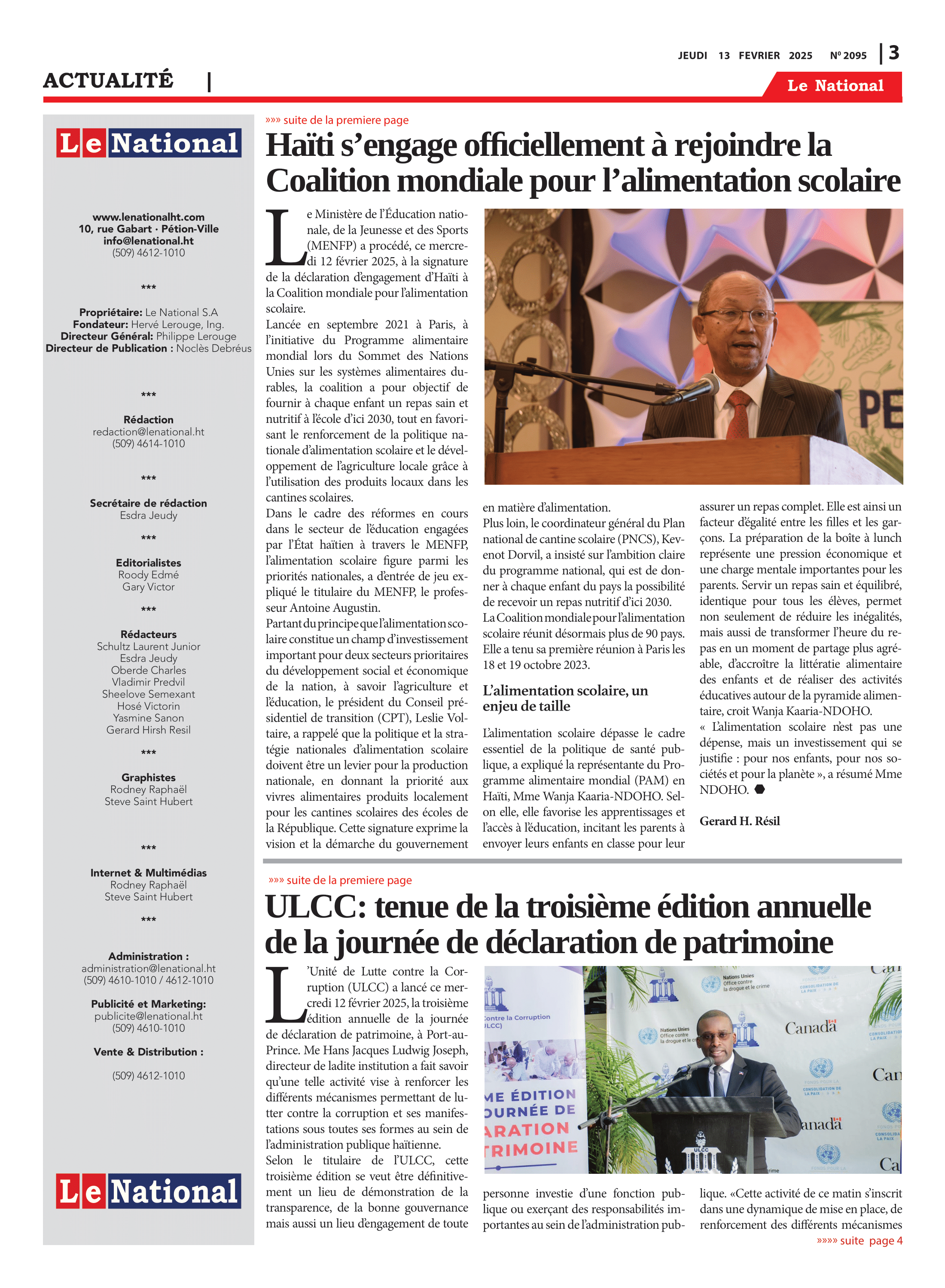 Page 3 de l'édition 2095