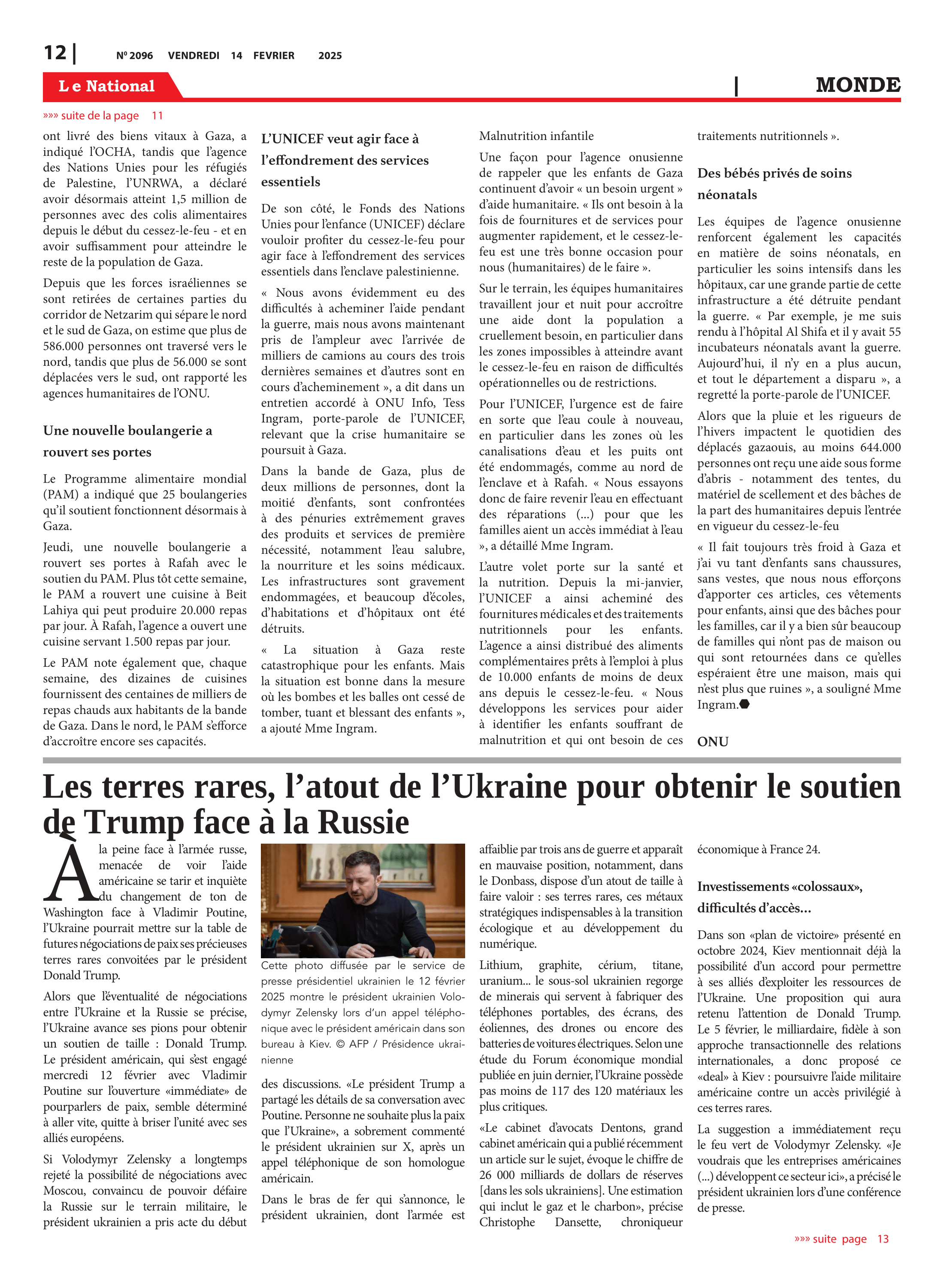 Page 12 de l'édition 2096