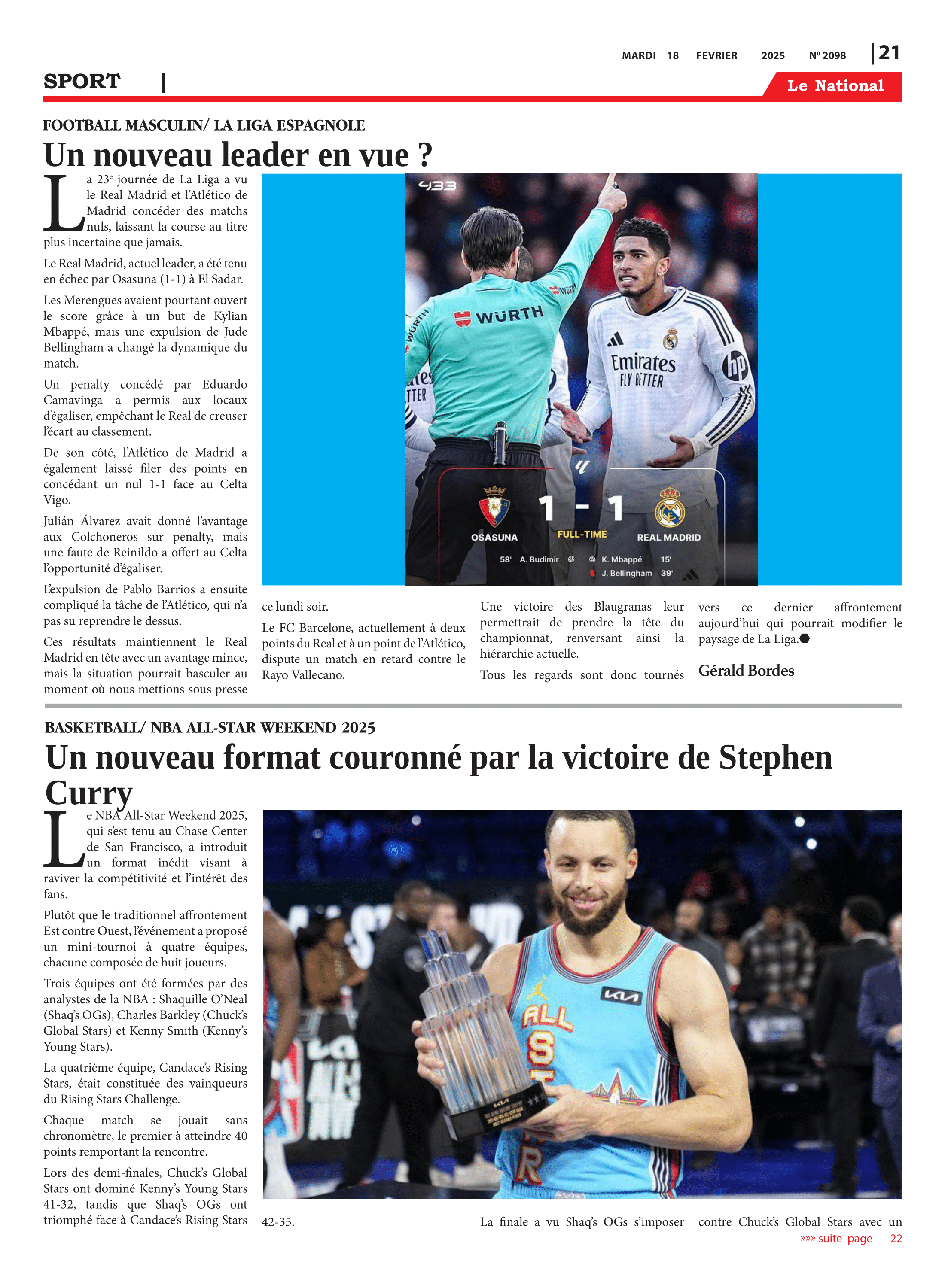 Page 21 de l'édition 2098