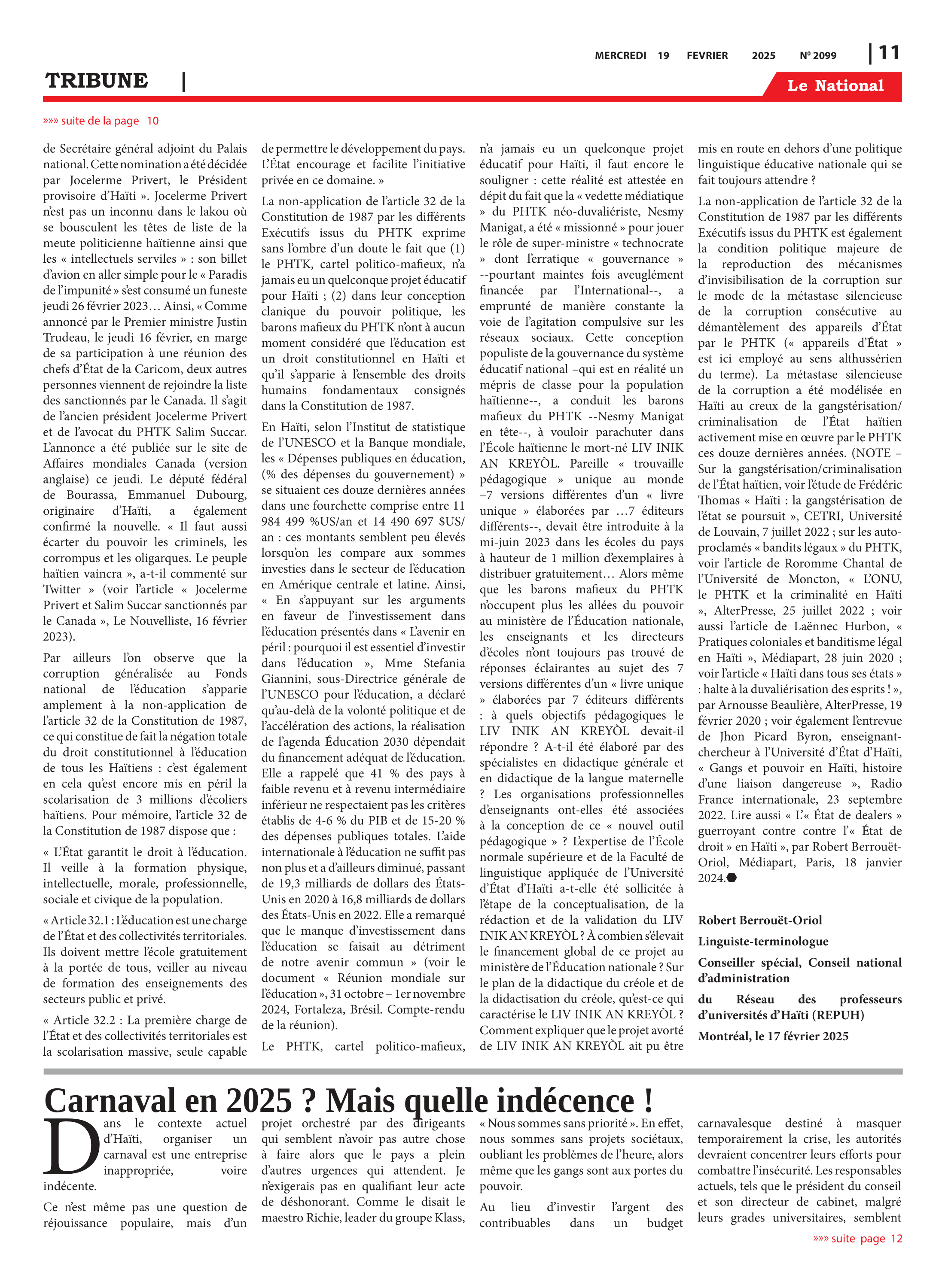 Page 11 de l'édition 2099
