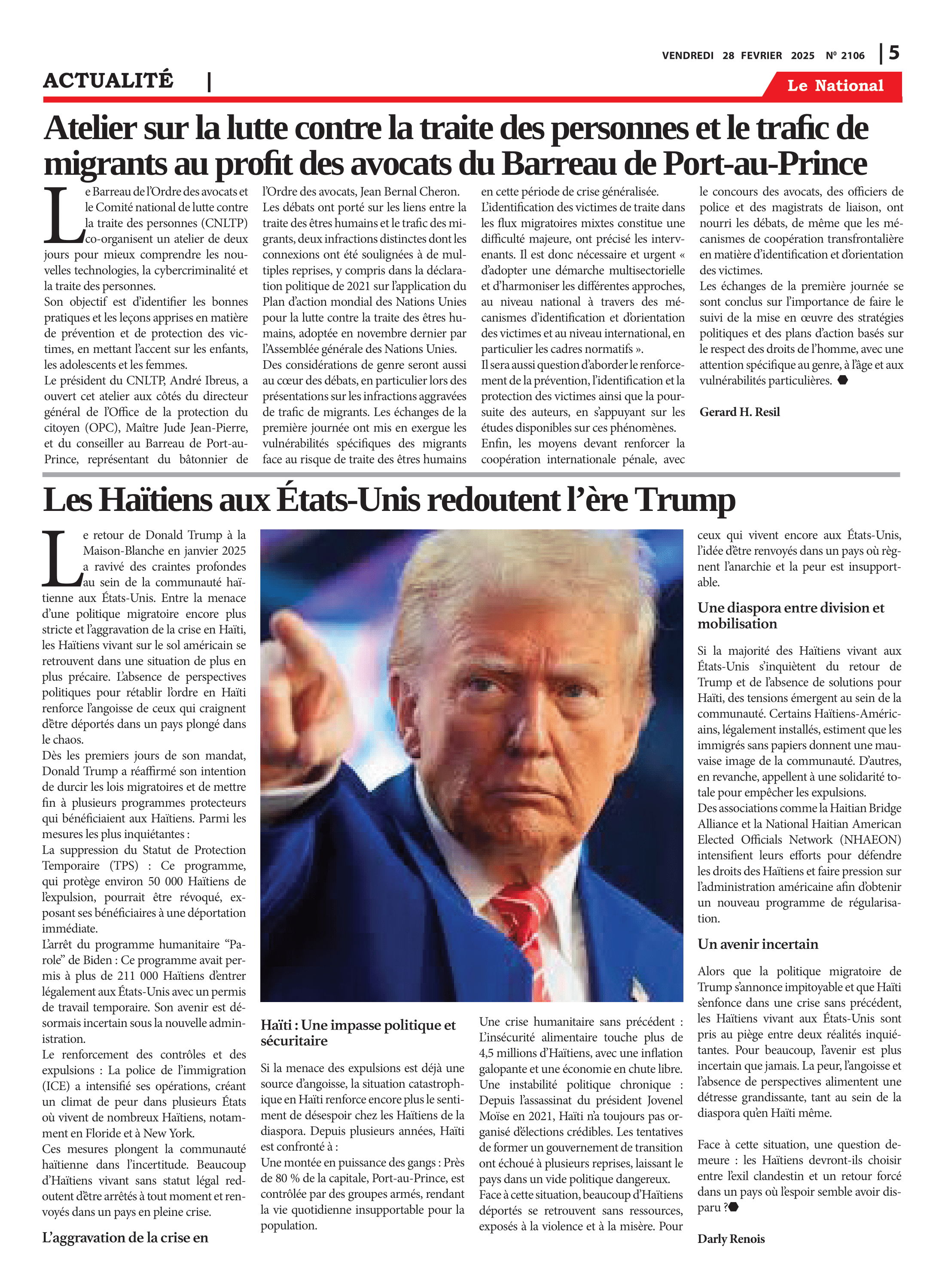 Page 5 de l'édition 2106