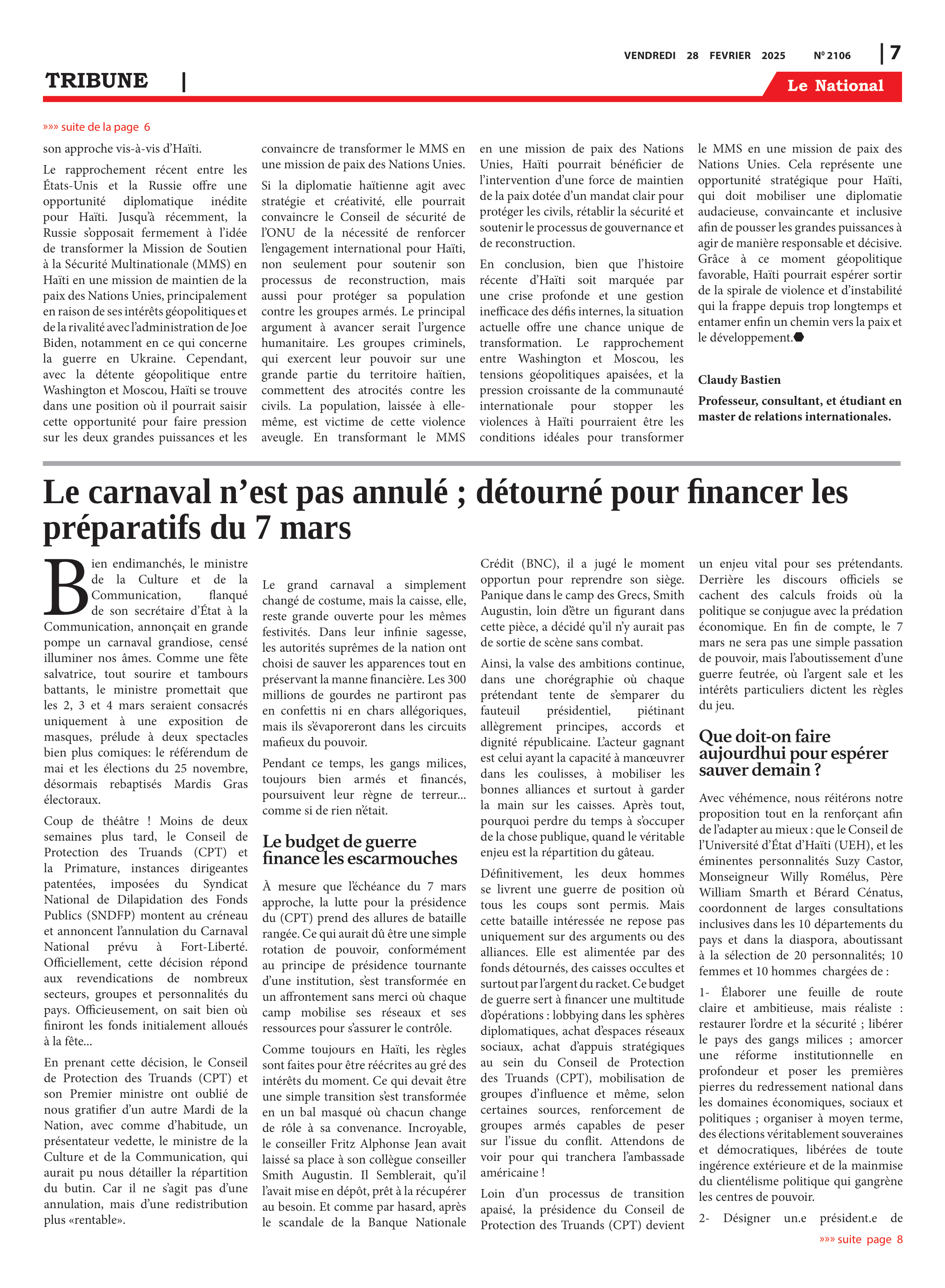 Page 7 de l'édition 2106