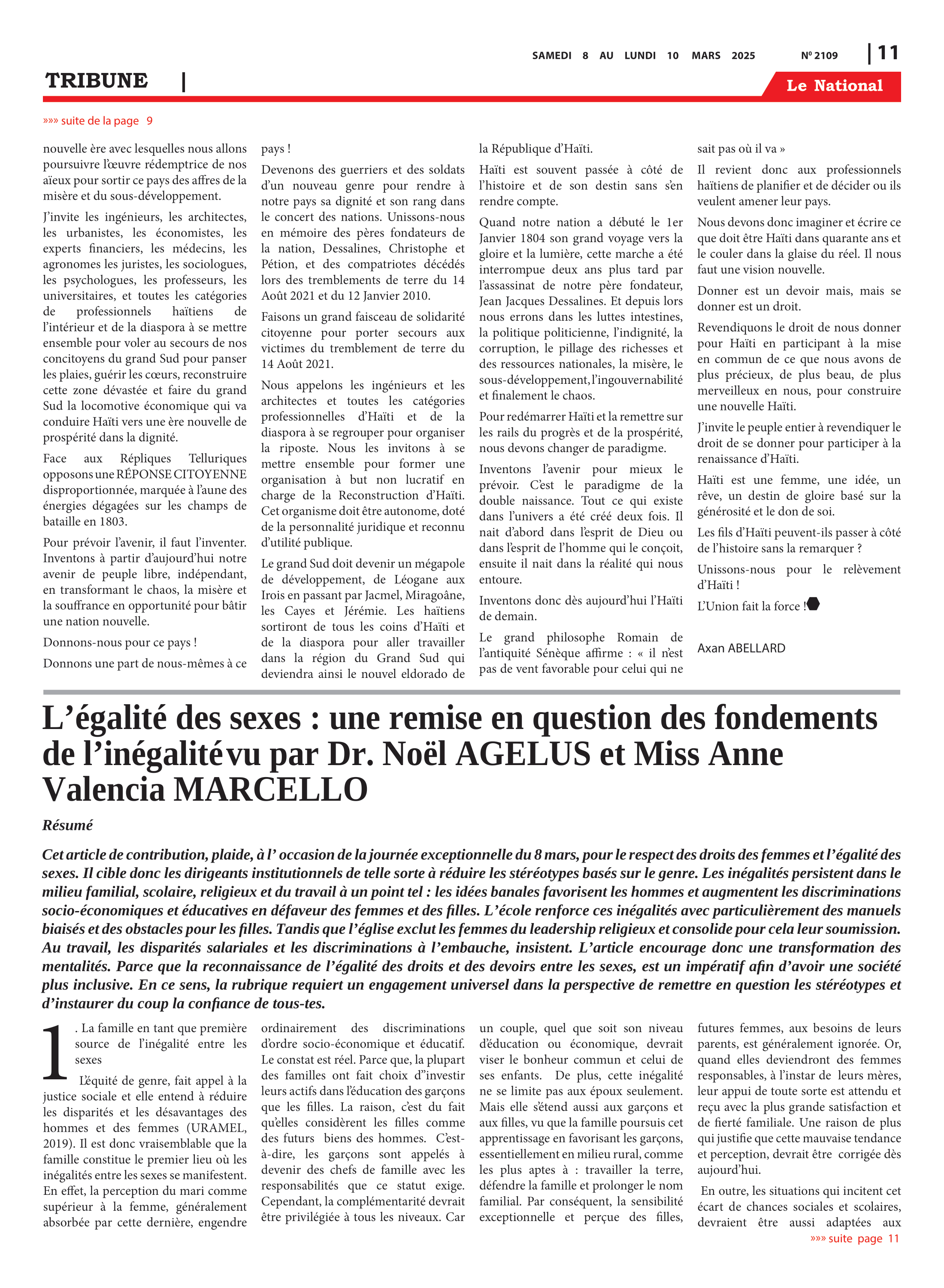 Page 11 de l'édition 2109