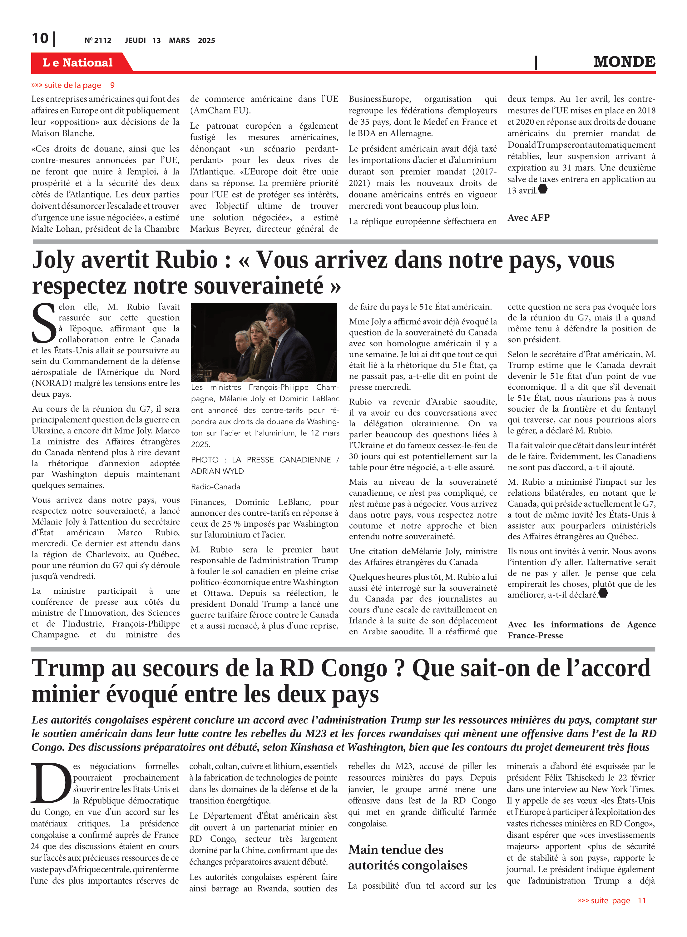 Page 10 de l'édition 2112