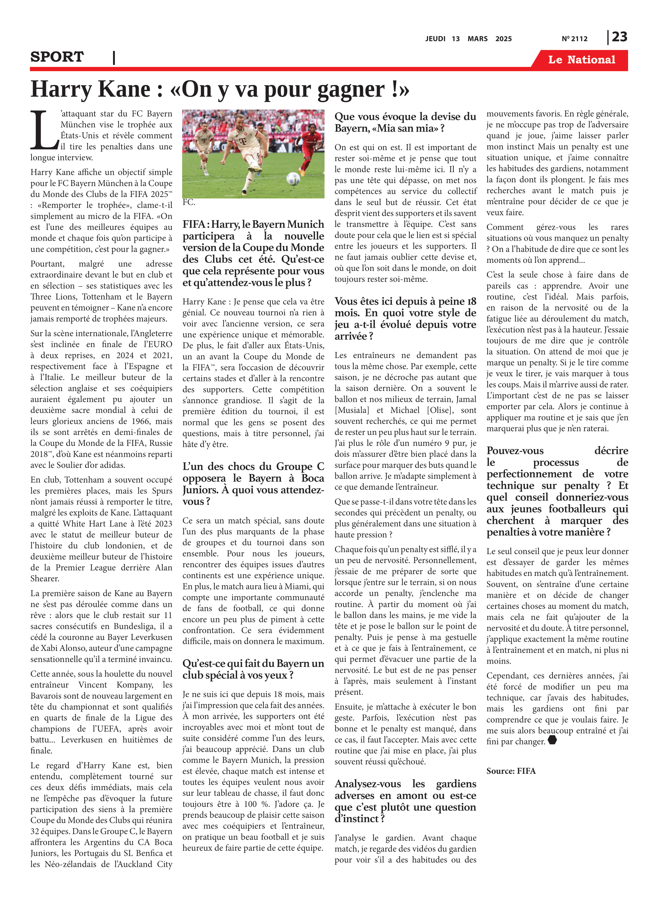 Page 23 de l'édition 2112