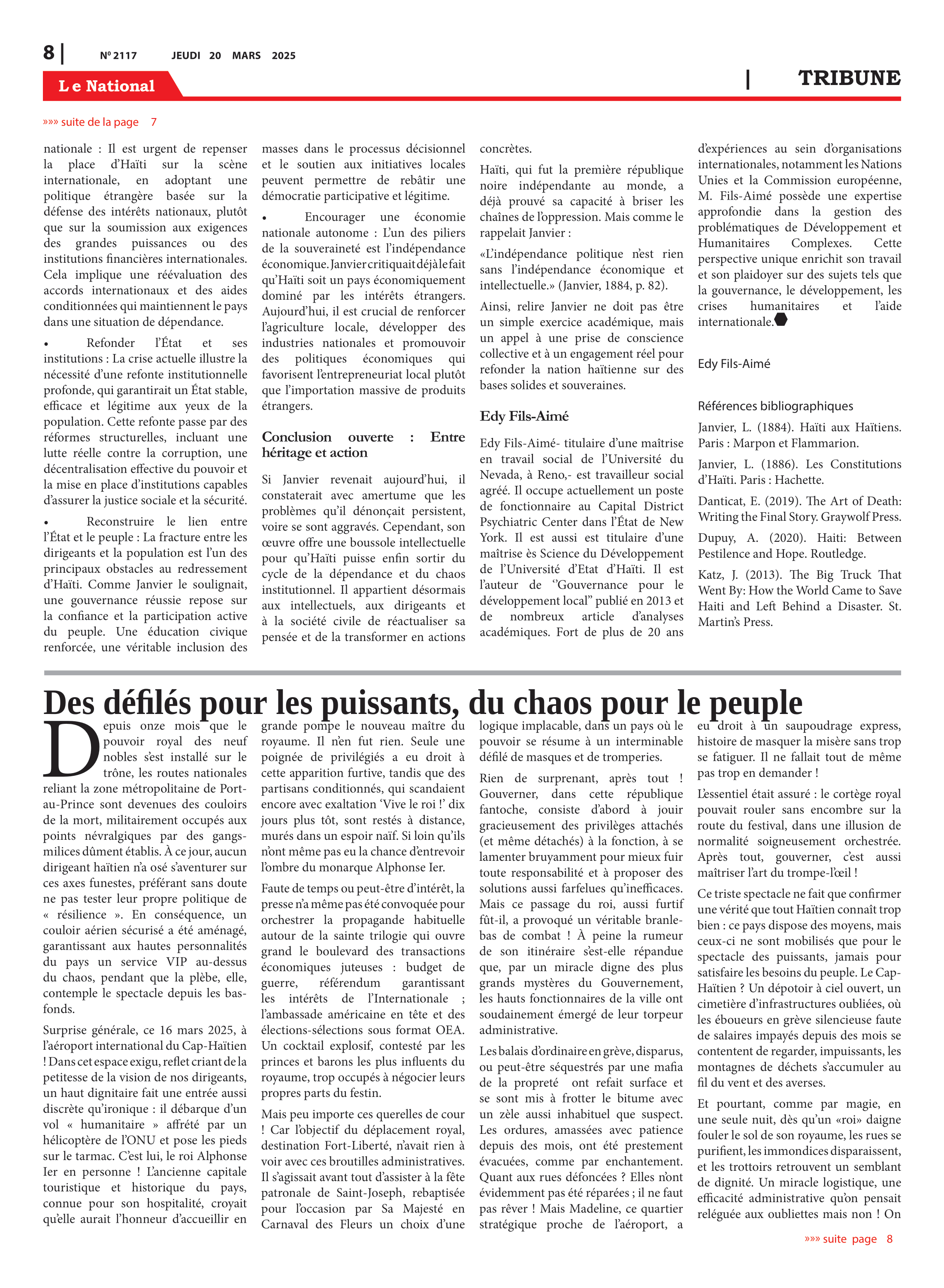 Page 8 de l'édition 2117