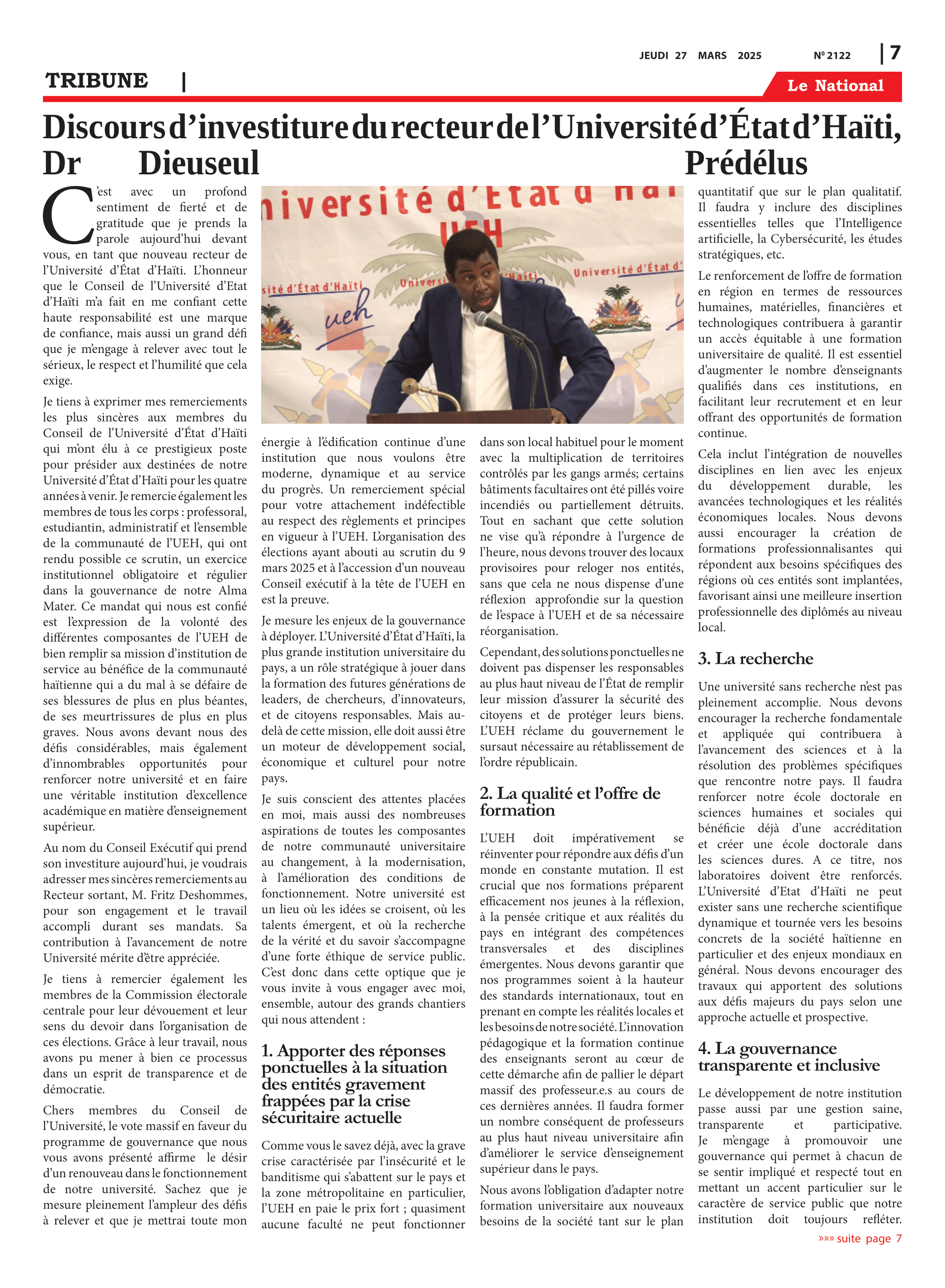Page 7 de l'édition 2122