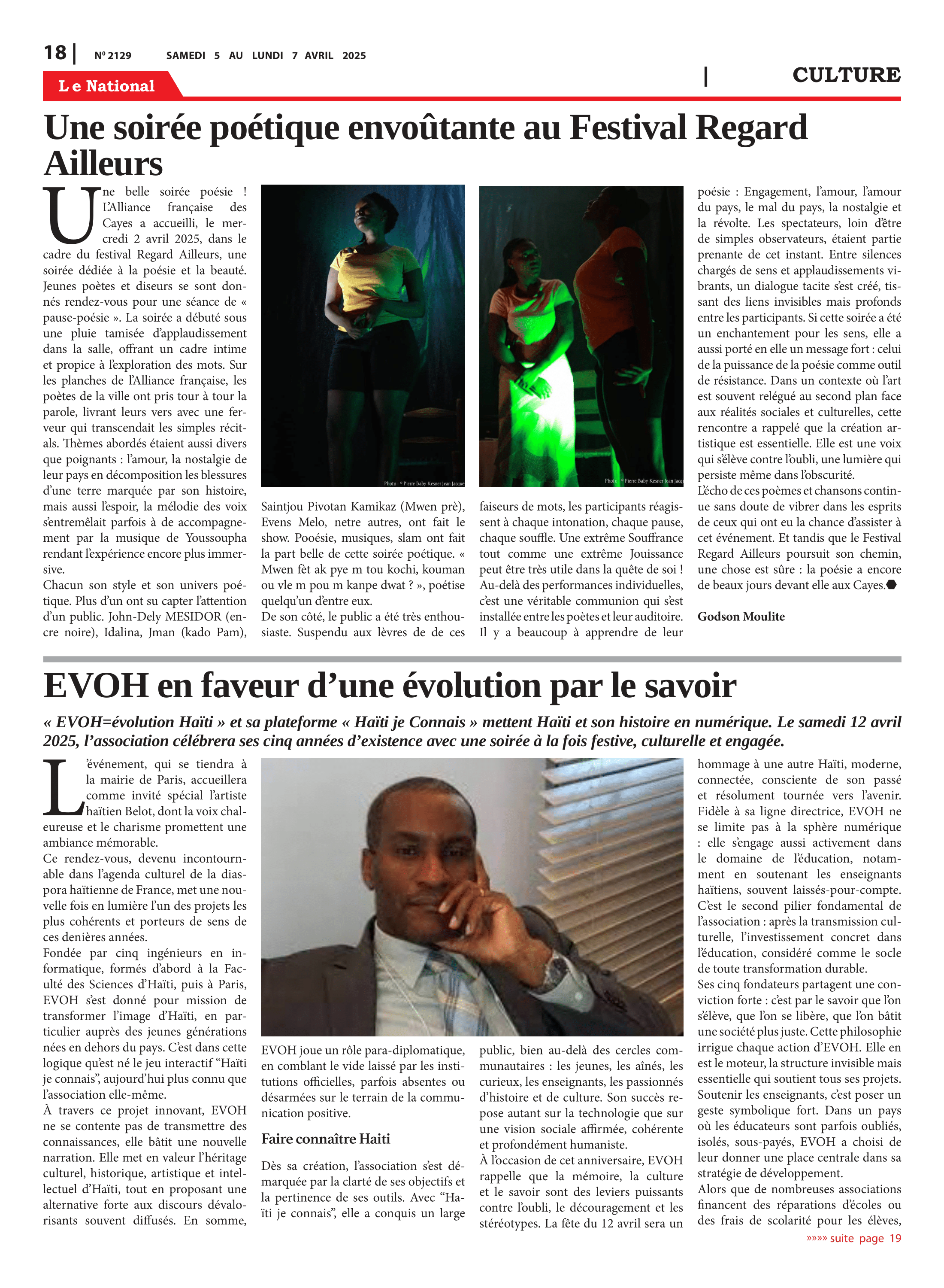 Page 18 de l'édition 2129